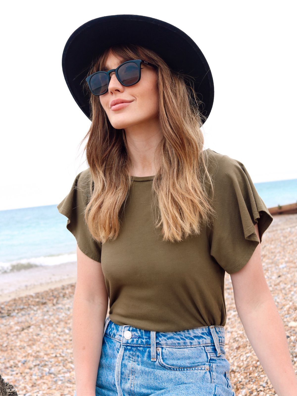 Angel sleeve t-shirt