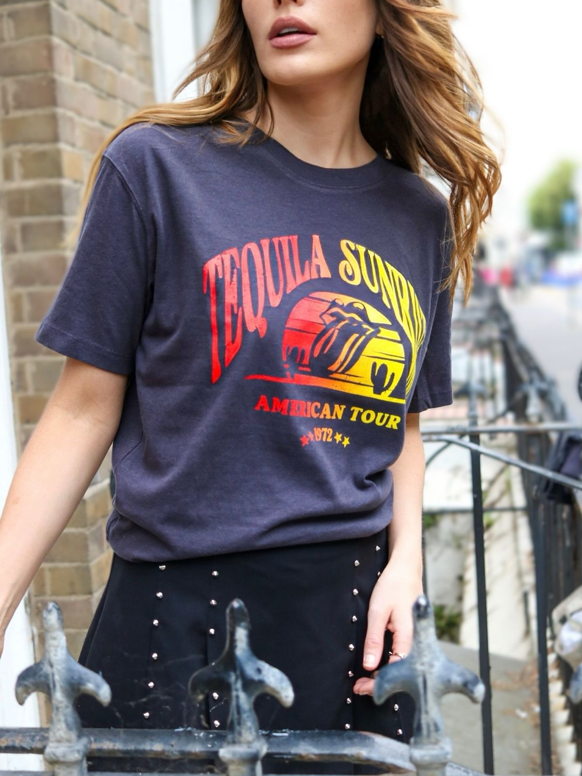 Tequila Sunrise Tour T-shirt grey | fwp by rae