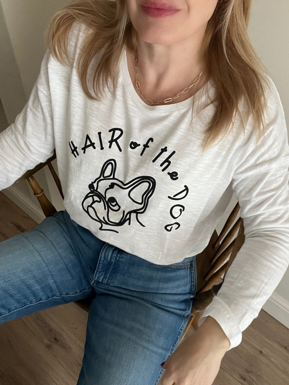 hair of the dog long sleeve white tee | fwp by rae