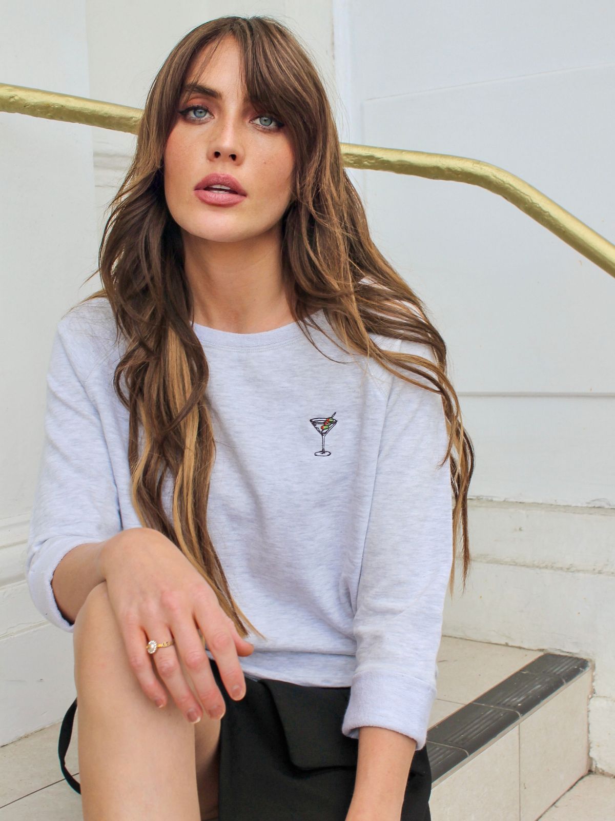Martini Mini Embroidered Sweatshirt