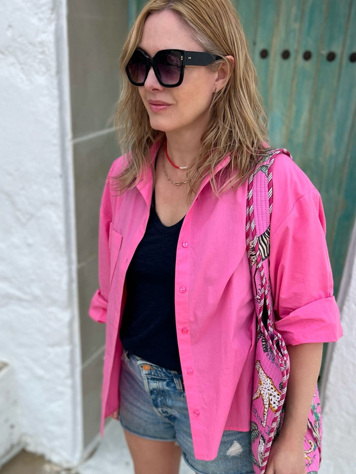 Paige Oversized Shirt Pink
