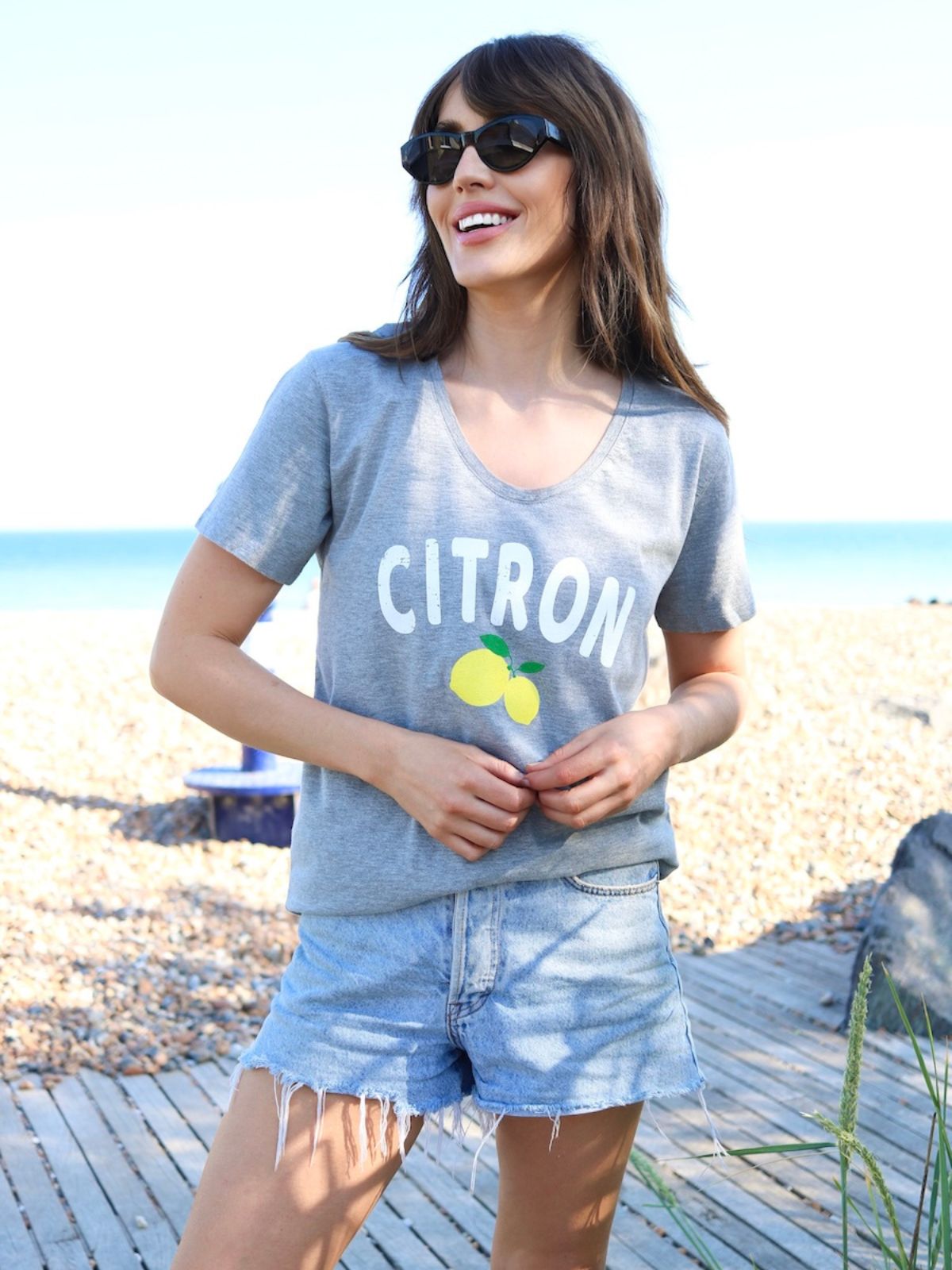 Citron Tee Marl Grey