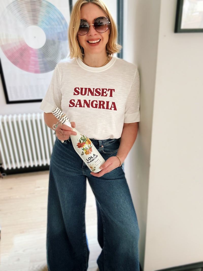 Sunset Sangria Tee Ivory