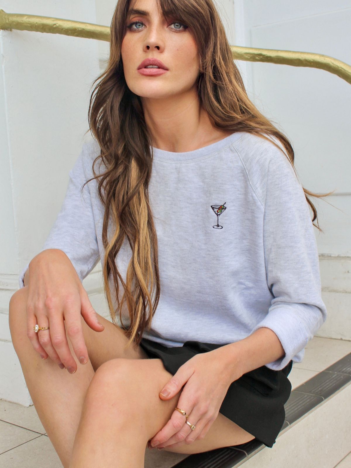 Martini Mini Embroidered Sweatshirt