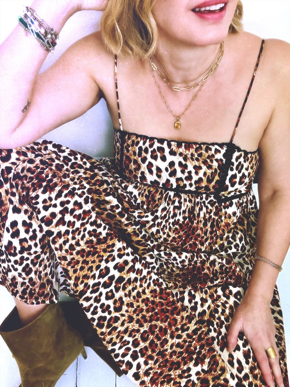 Florence Maxi Dress Leopard