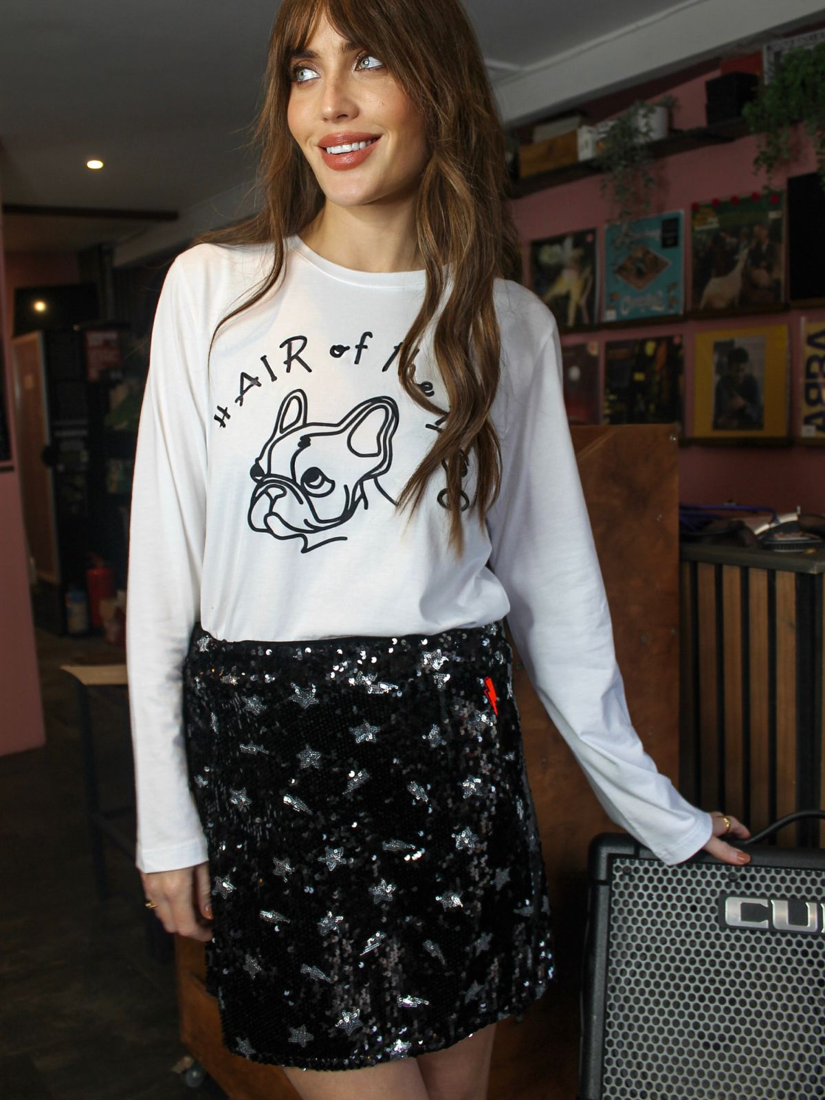 Hair of the Dog Long sleeve white tee