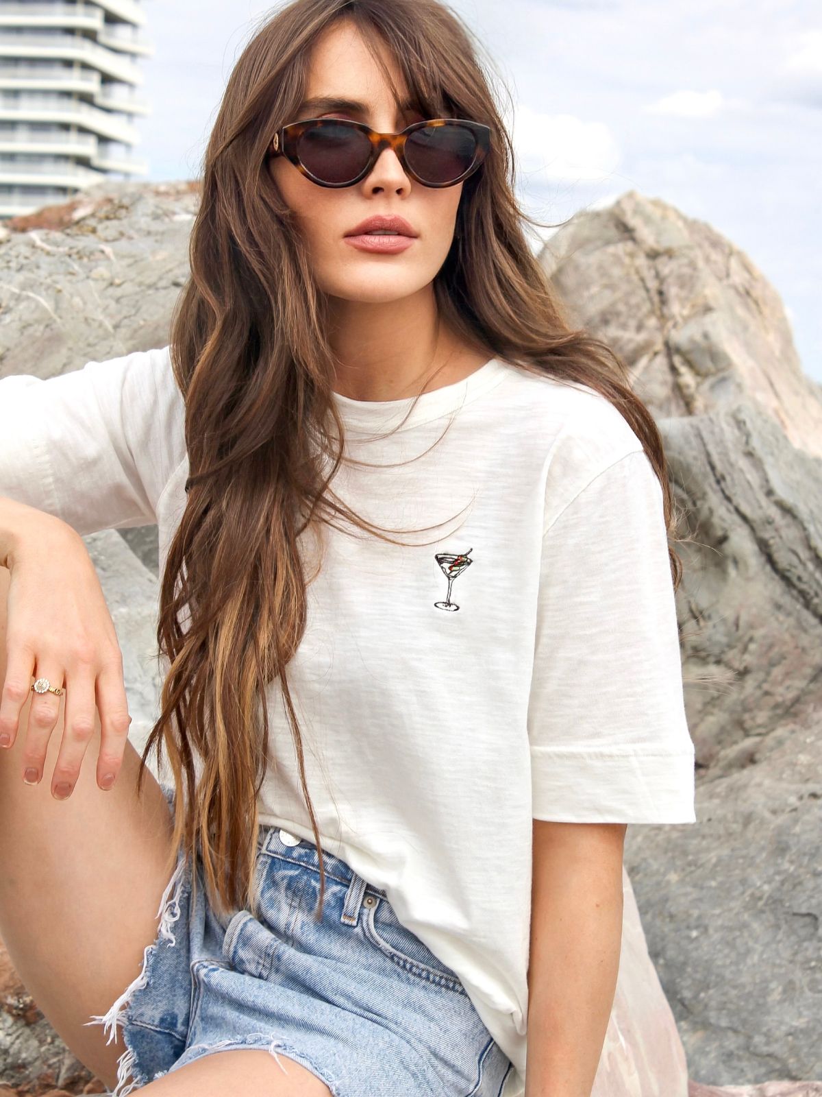 Martini Mini Embroidered T-Shirt