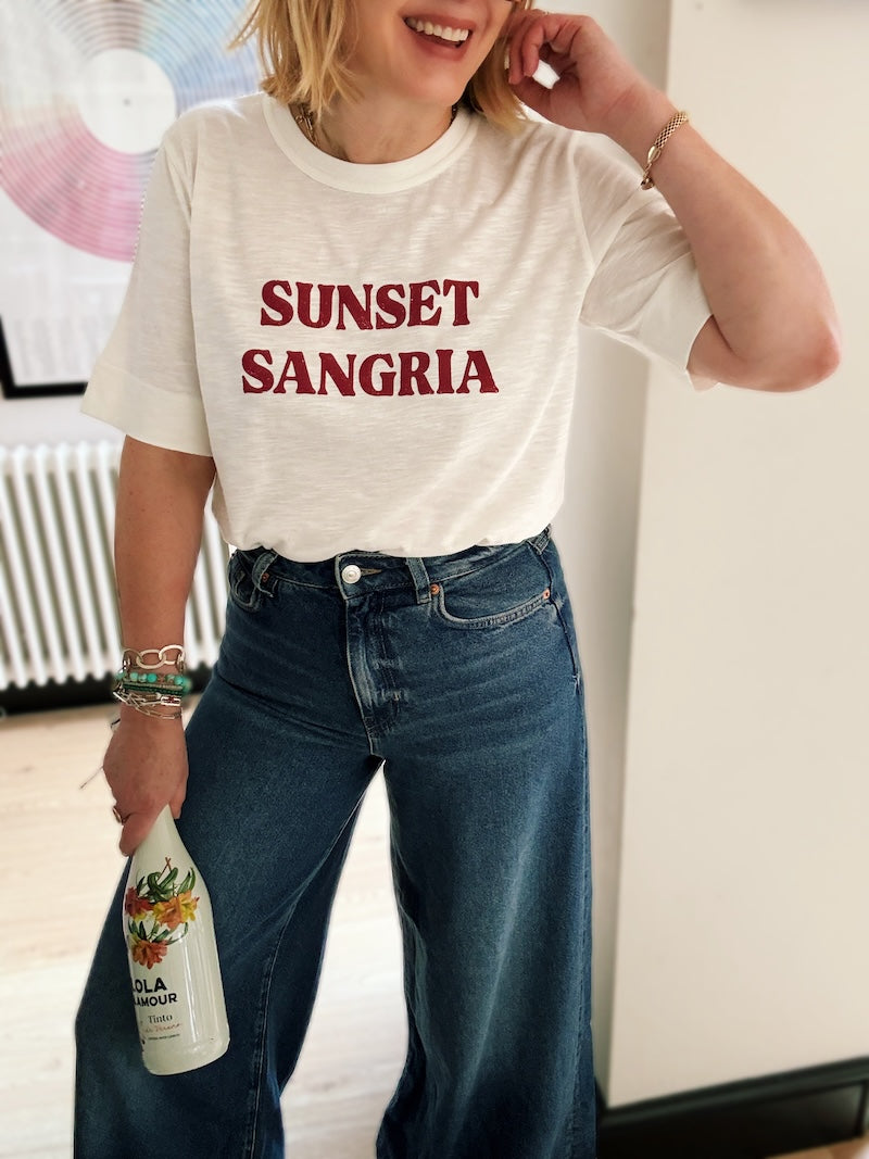 Sunset Sangria Tee Ivory