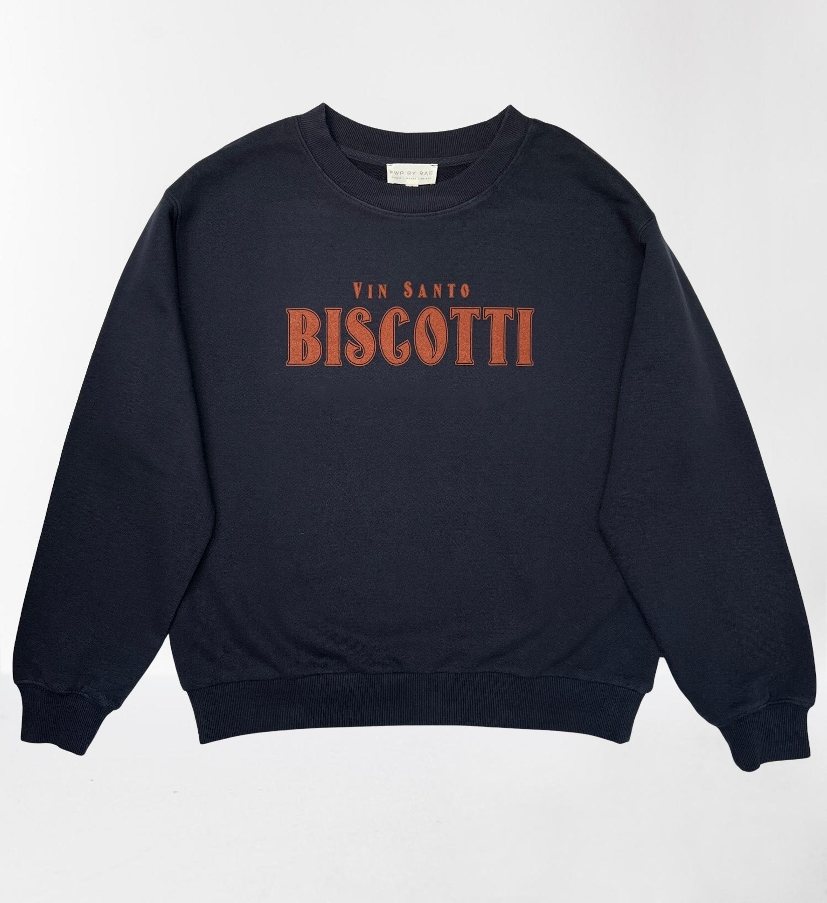 Biscotti Sweatshirt Graphite Navy Rust