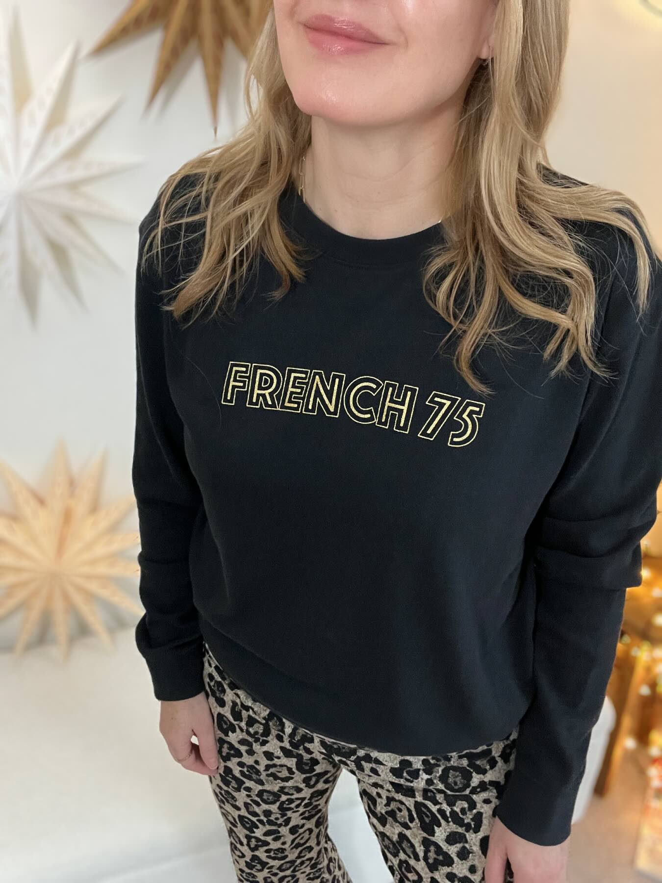 French 75 classic sweatshirt black | fwp by rae