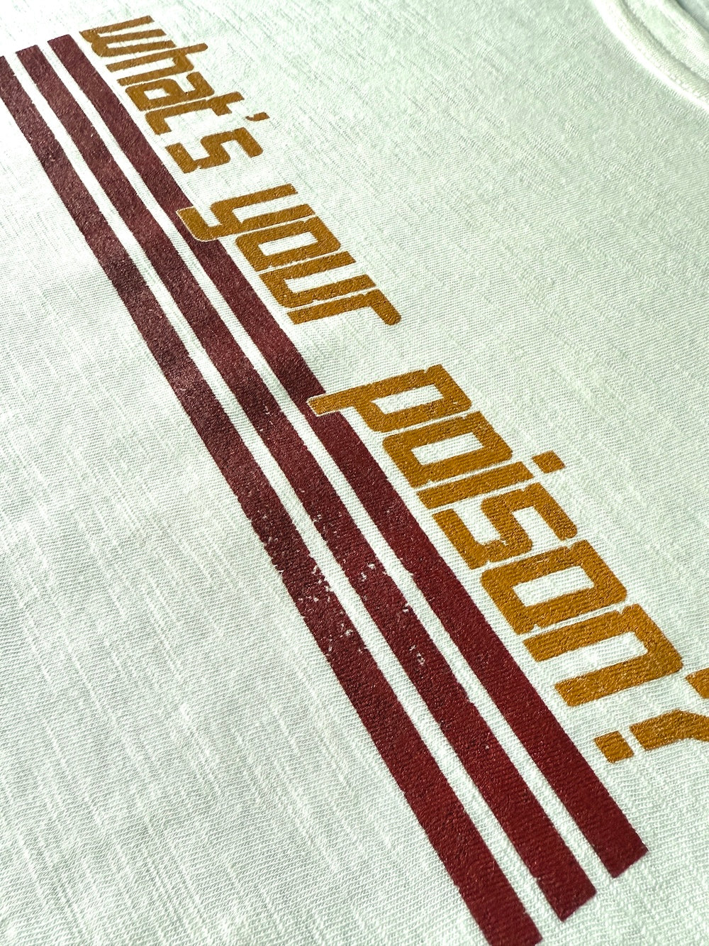 What's Your Poison Slogan Tee Ivory