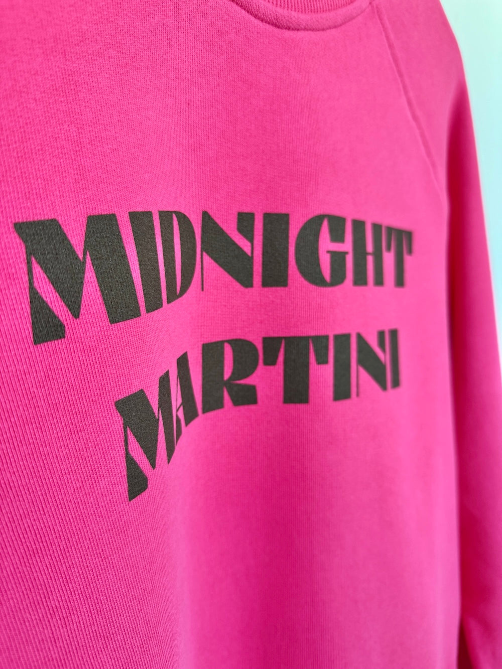 Midnight Martini Sweatshirt Fuchsia Pink Chocolate