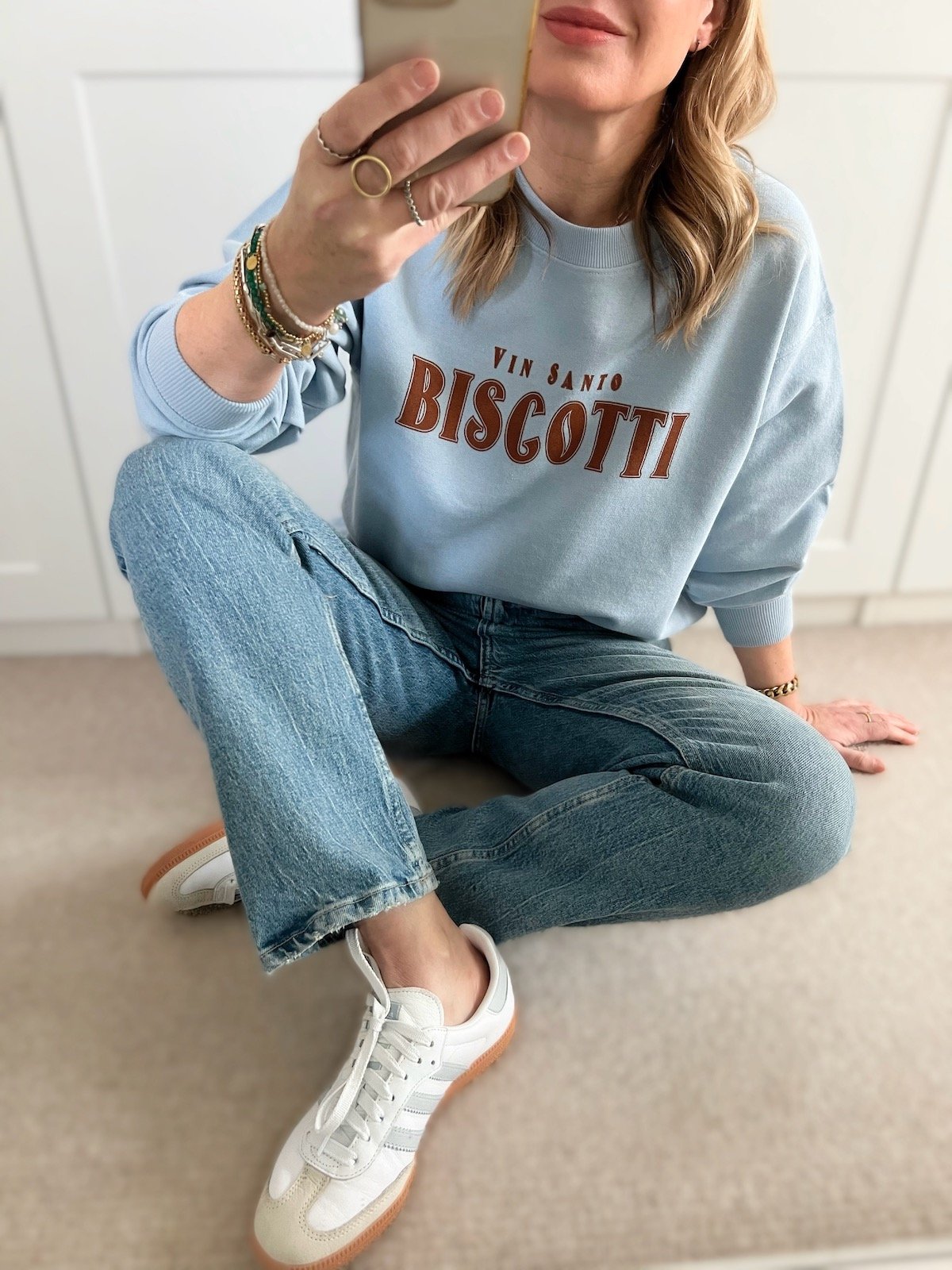 Biscotti sweatshirt Blue Cinnamon | fwp by rae