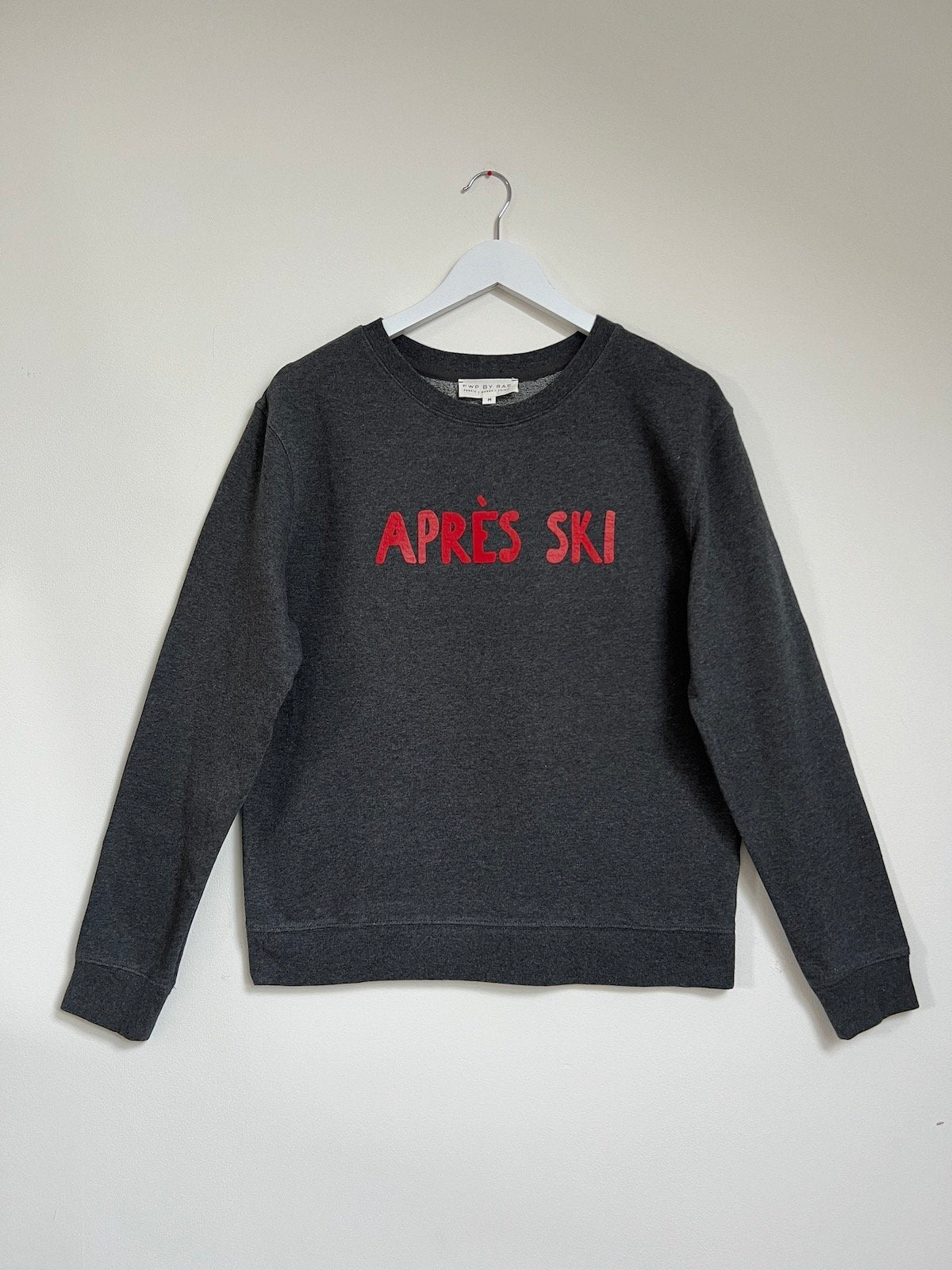 Après Ski Sweatshirt fine knit charcoal | fwp by rae