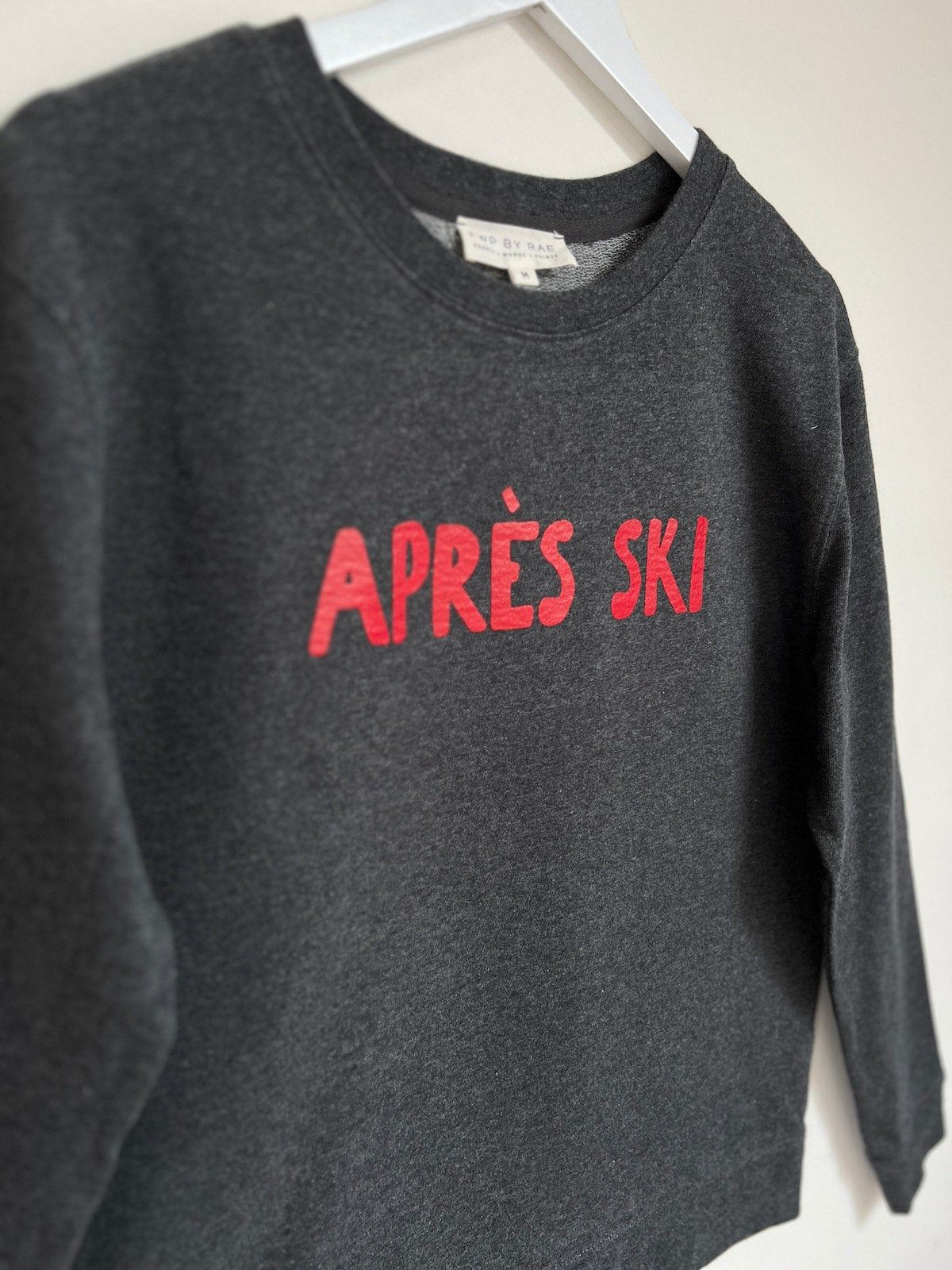 Après Ski Sweatshirt fine knit charcoal | fwp by rae