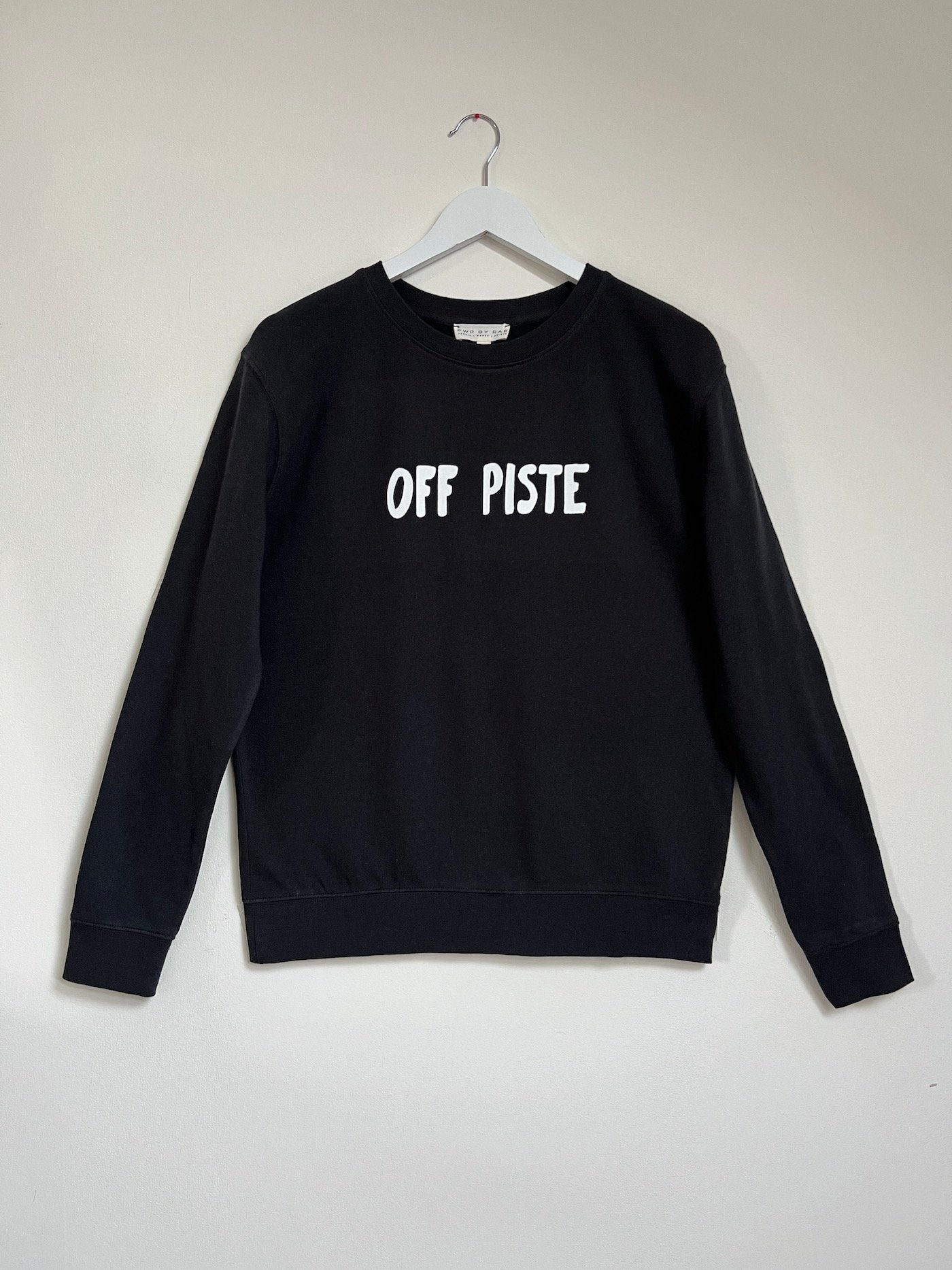 off piste sweatshirt fine knit black | fwp by rae