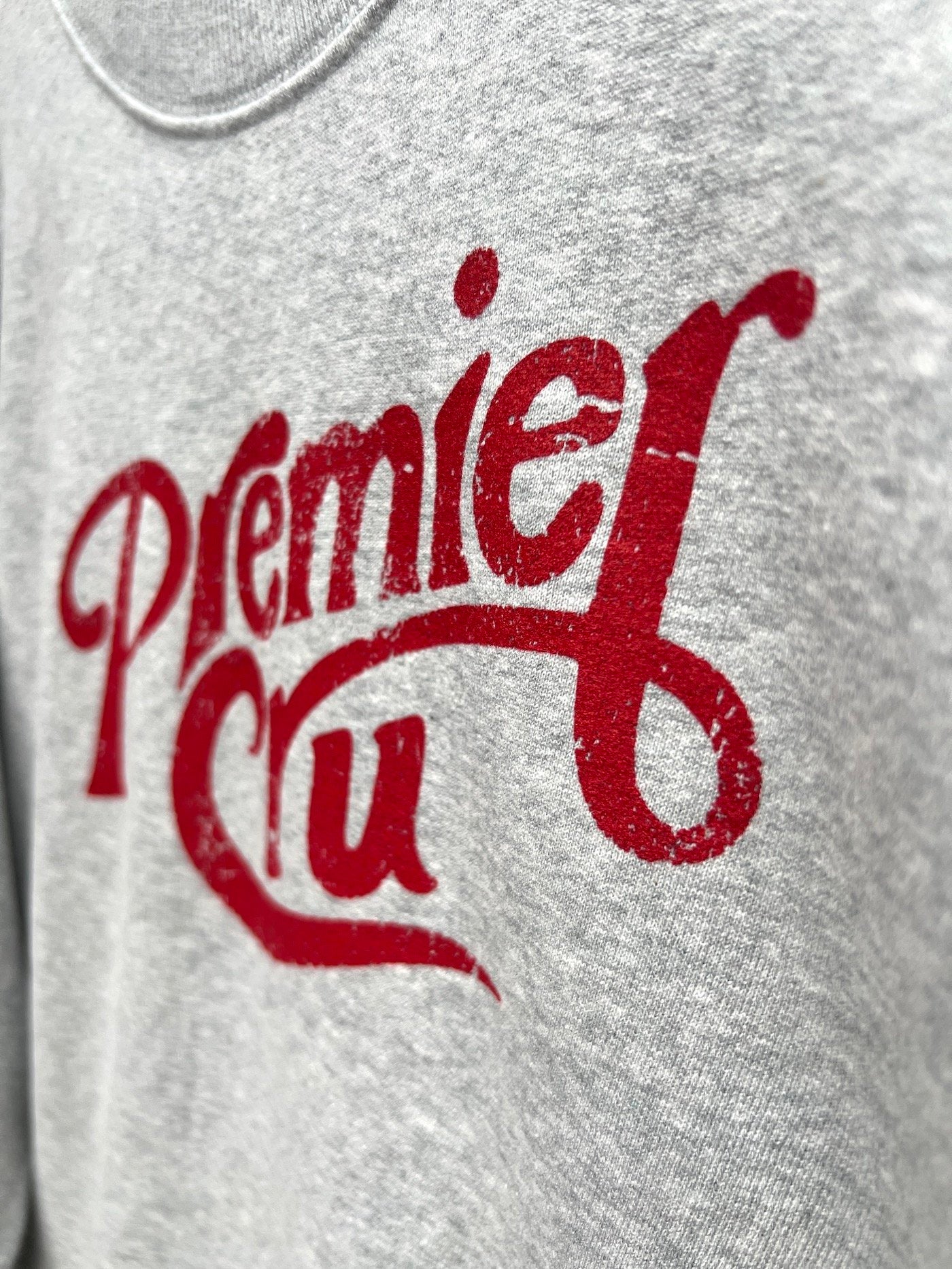 Premier Cru Retro Best Mate Sweatshirt Marl Grey Red | fwp by rae sweatshirt