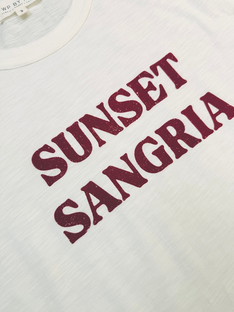 Sunset Sangria Tee Ivory