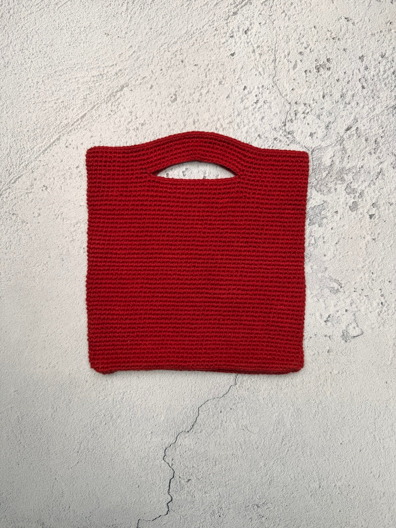 Knitted Red Grab Bag