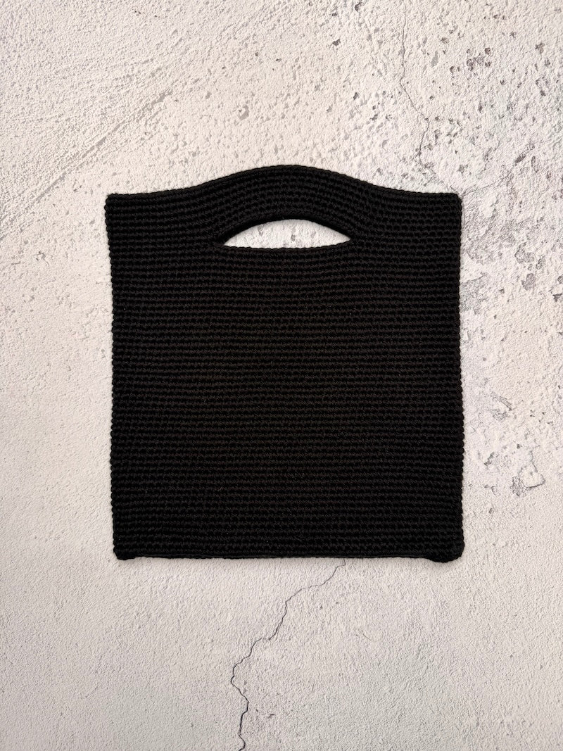 Knitted Black Grab Bag