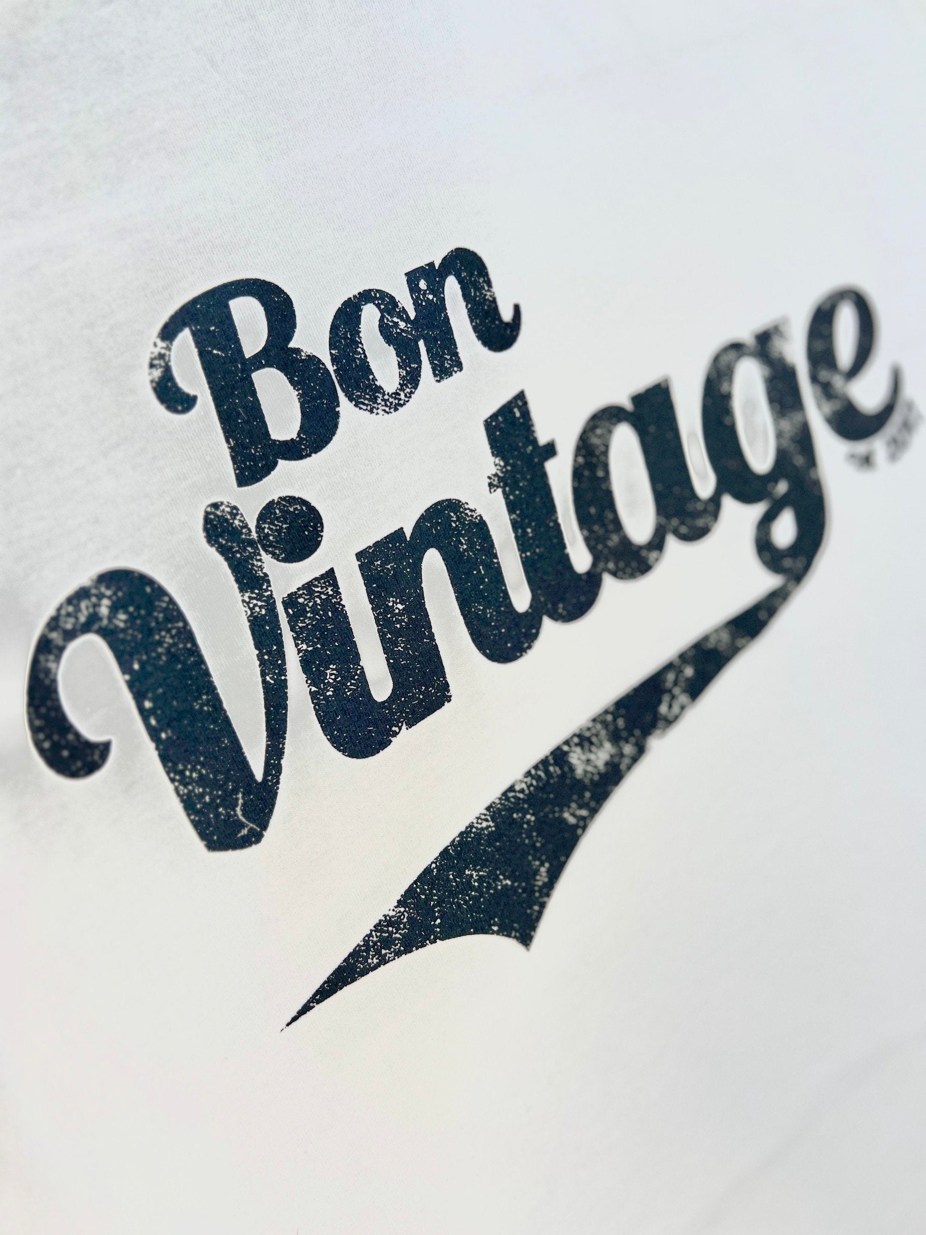 bon vintage retro stone wash white newspaper grey | fwp by rae