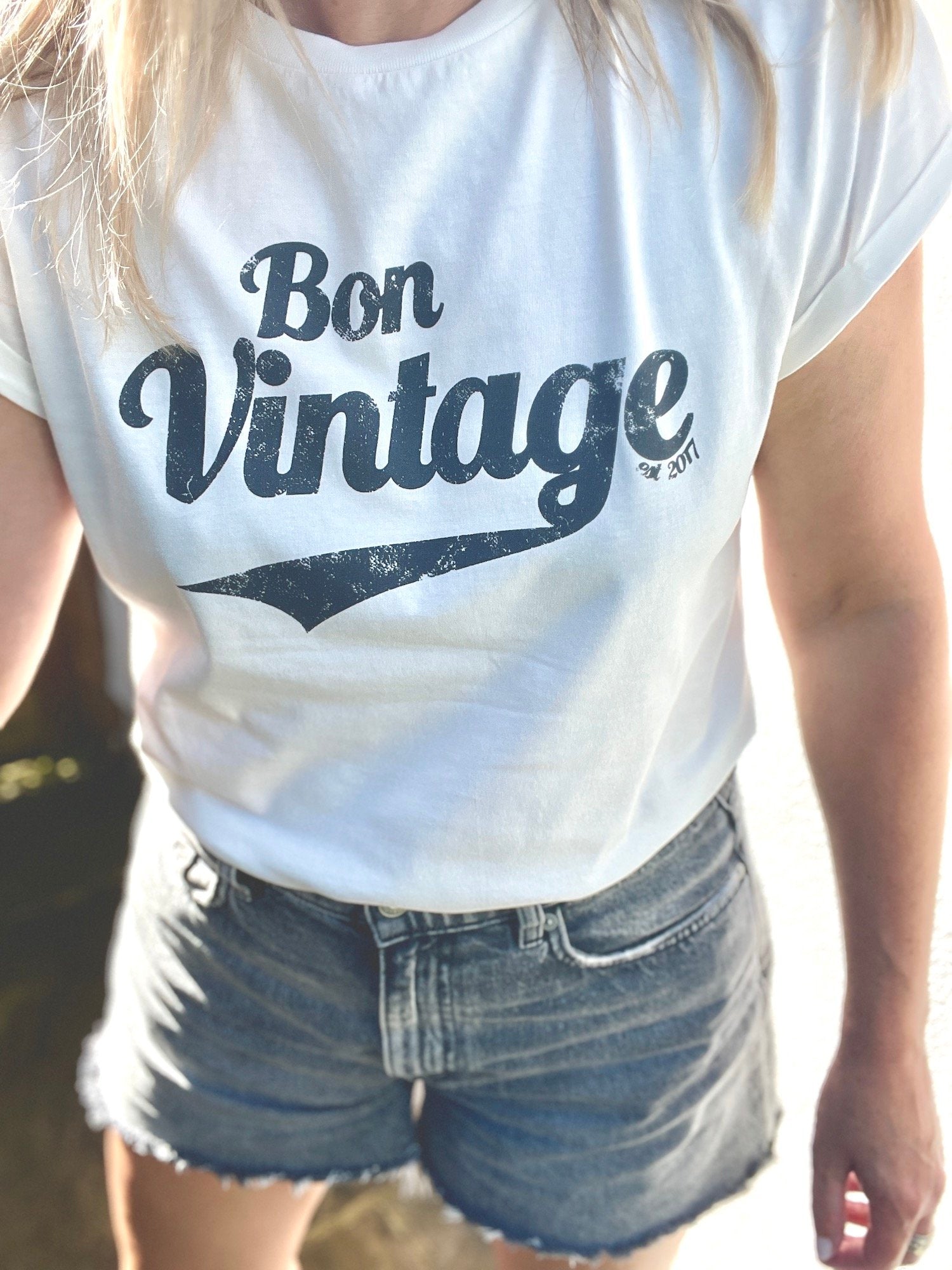 bon vintage retro stone wash white newspaper grey | fwp by rae