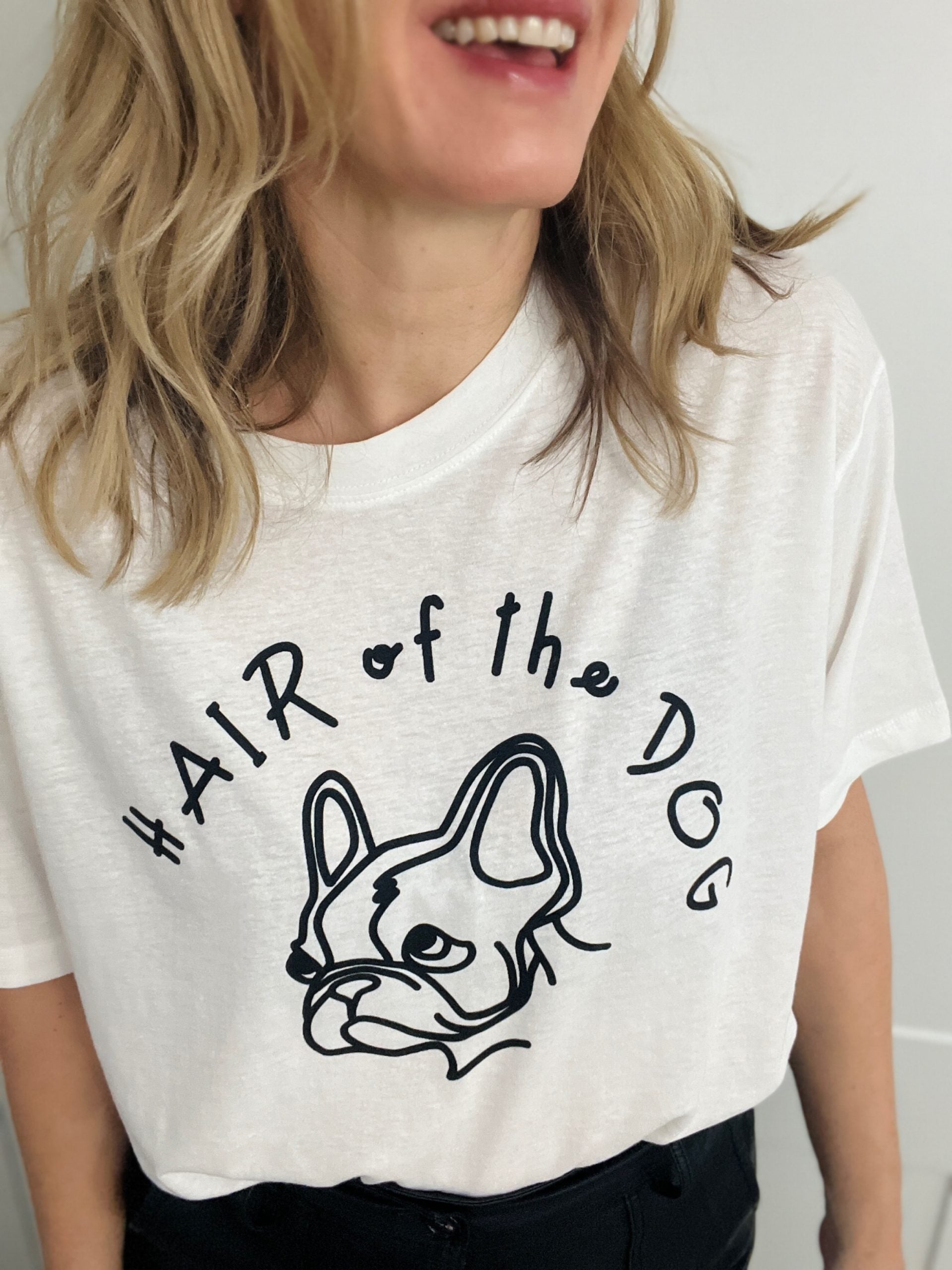 hair of the dog linen tee white | fwp by rae