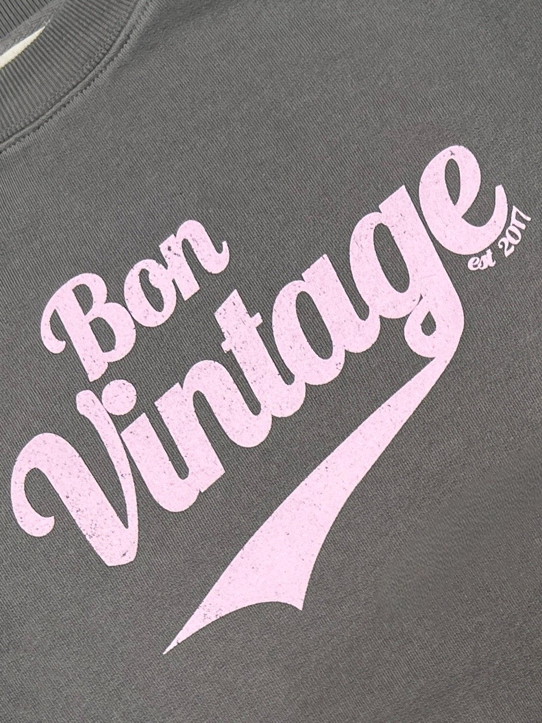 Bon Vintage Retro Sweatshirt Olive Lilac | fwp by rae