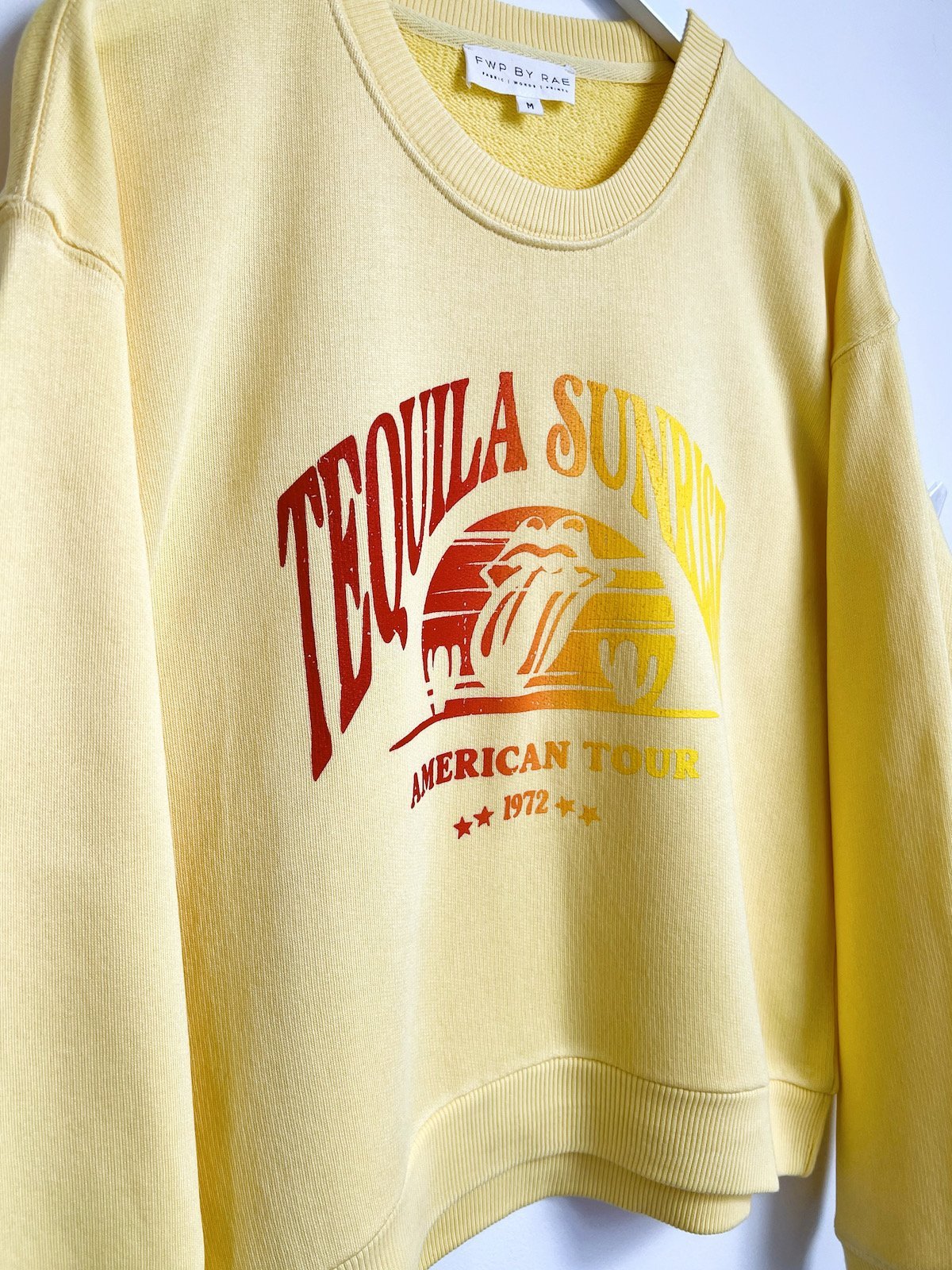 Tequila sunrise sweatshirt yellow | fwp by rae