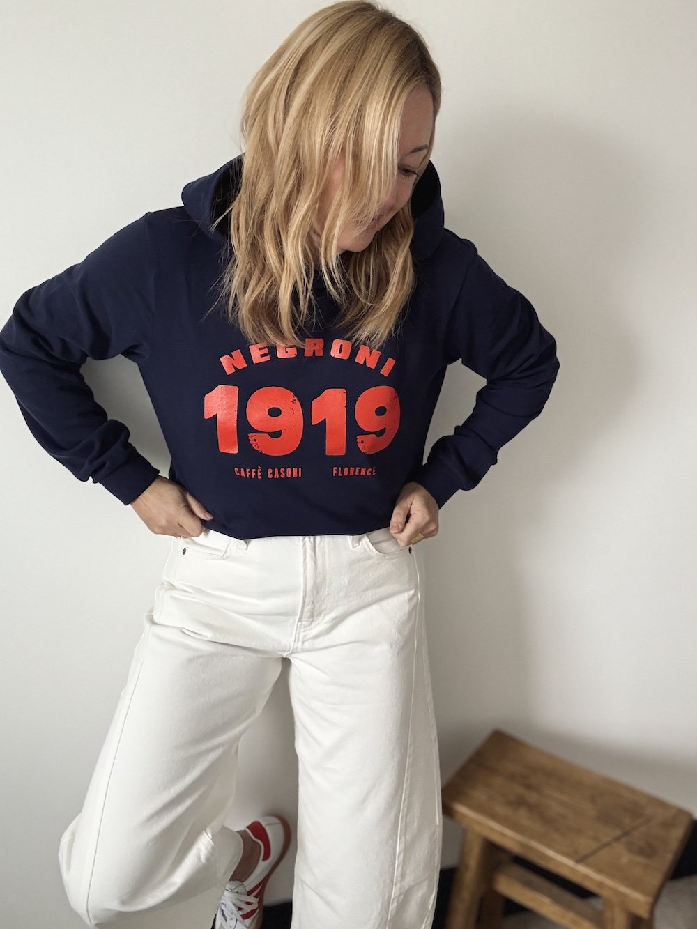 negroni fine knit hoodie navy | fwp by rae hoodie