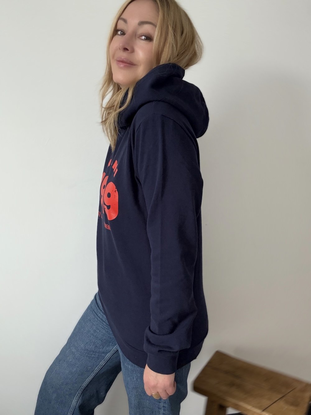 negroni fine knit hoodie navy | fwp by rae hoodie