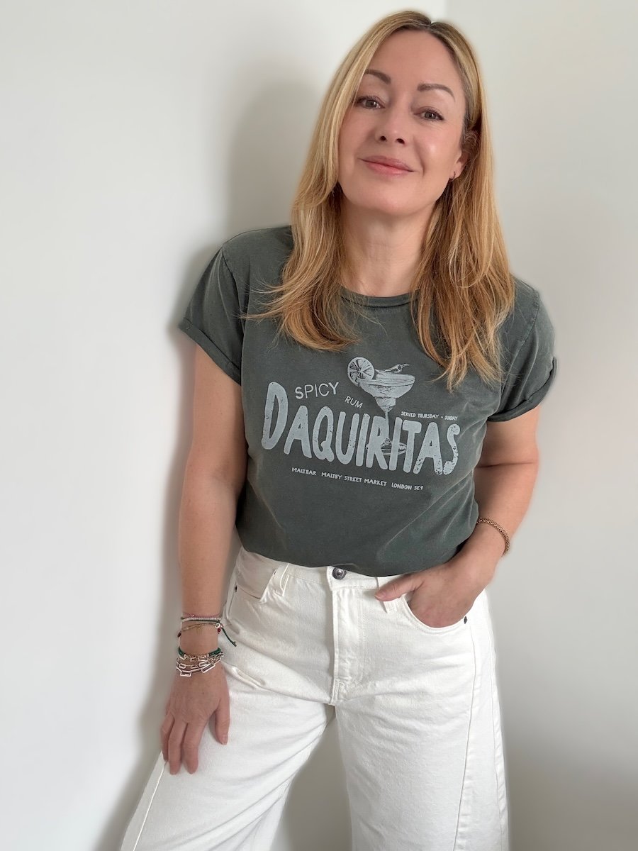 Daquiritas tee stone wash green | fwp by rae cocktail t-shirt