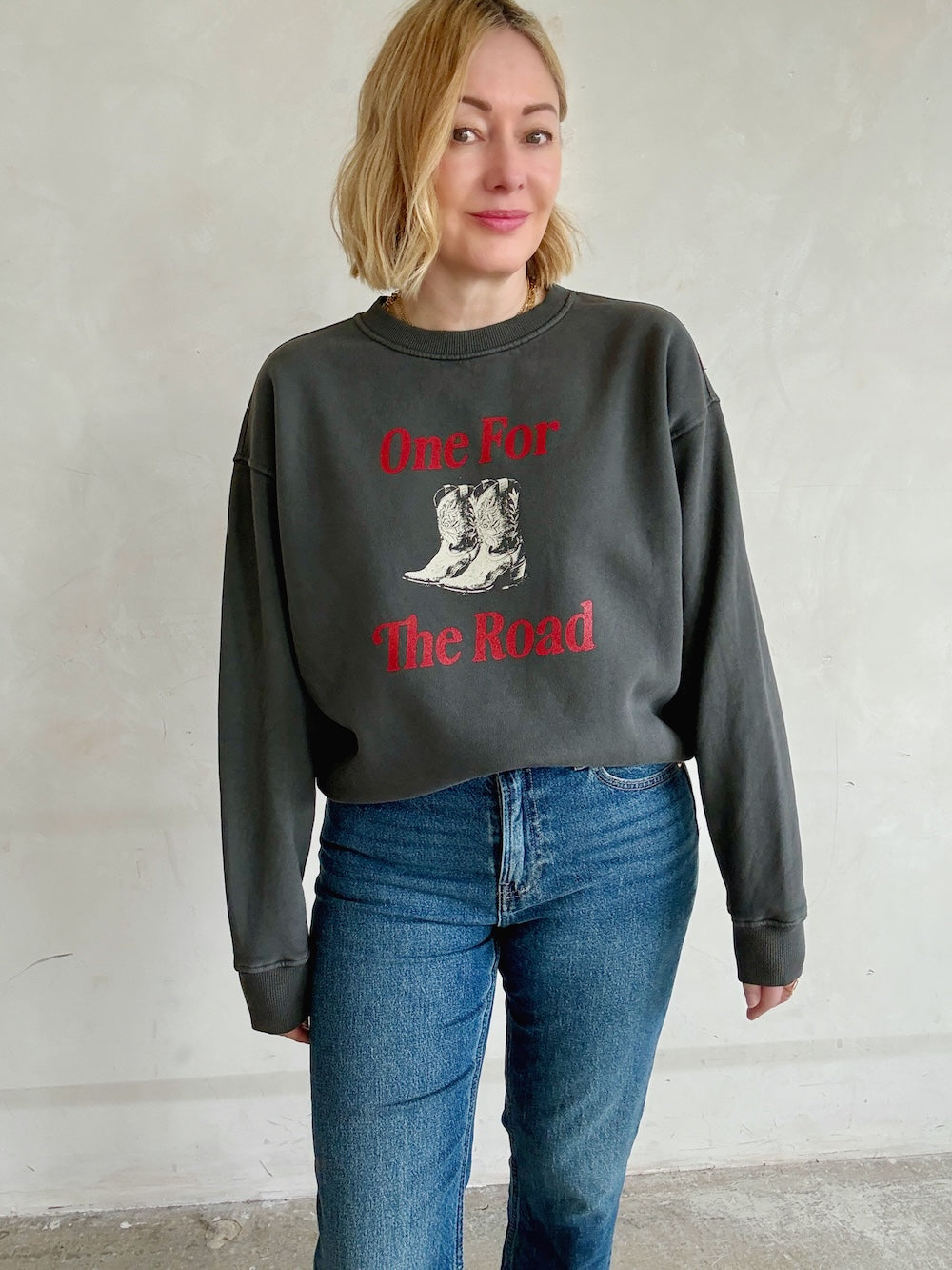 One For The Road Sweatshirt Anthracite