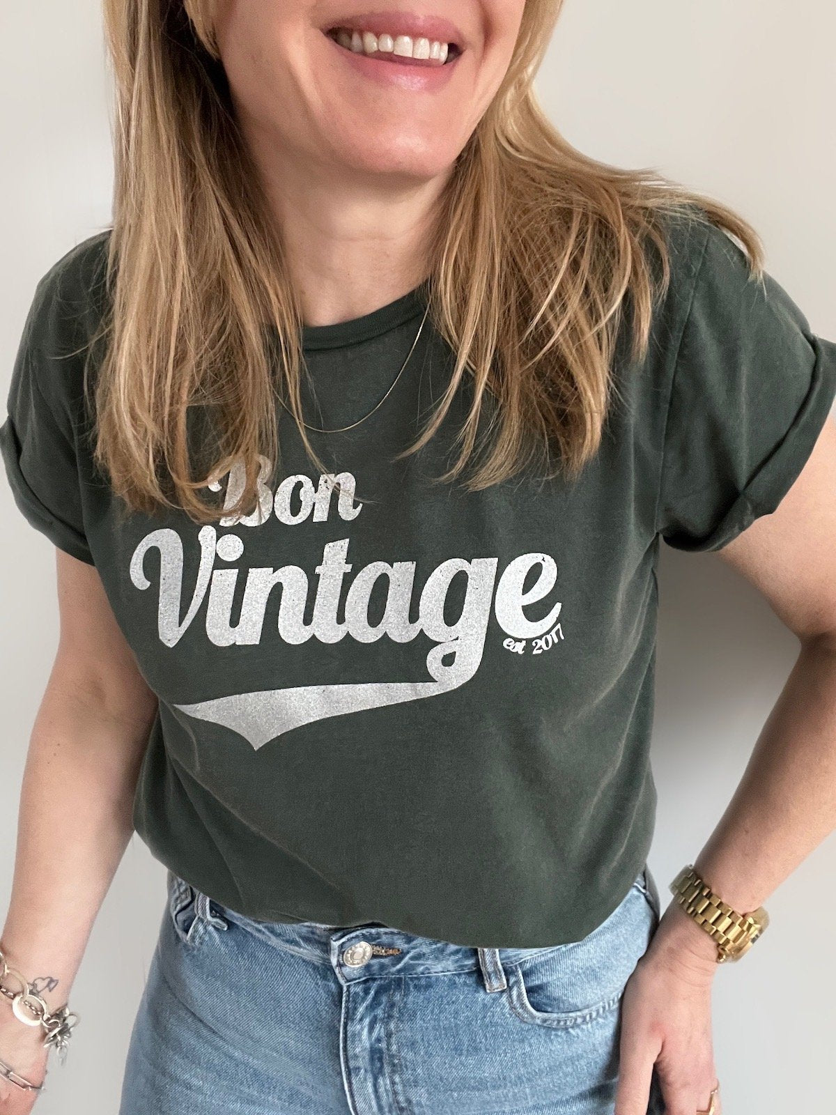 bon vintage retro tee stone wash grey silver | fwp by rae