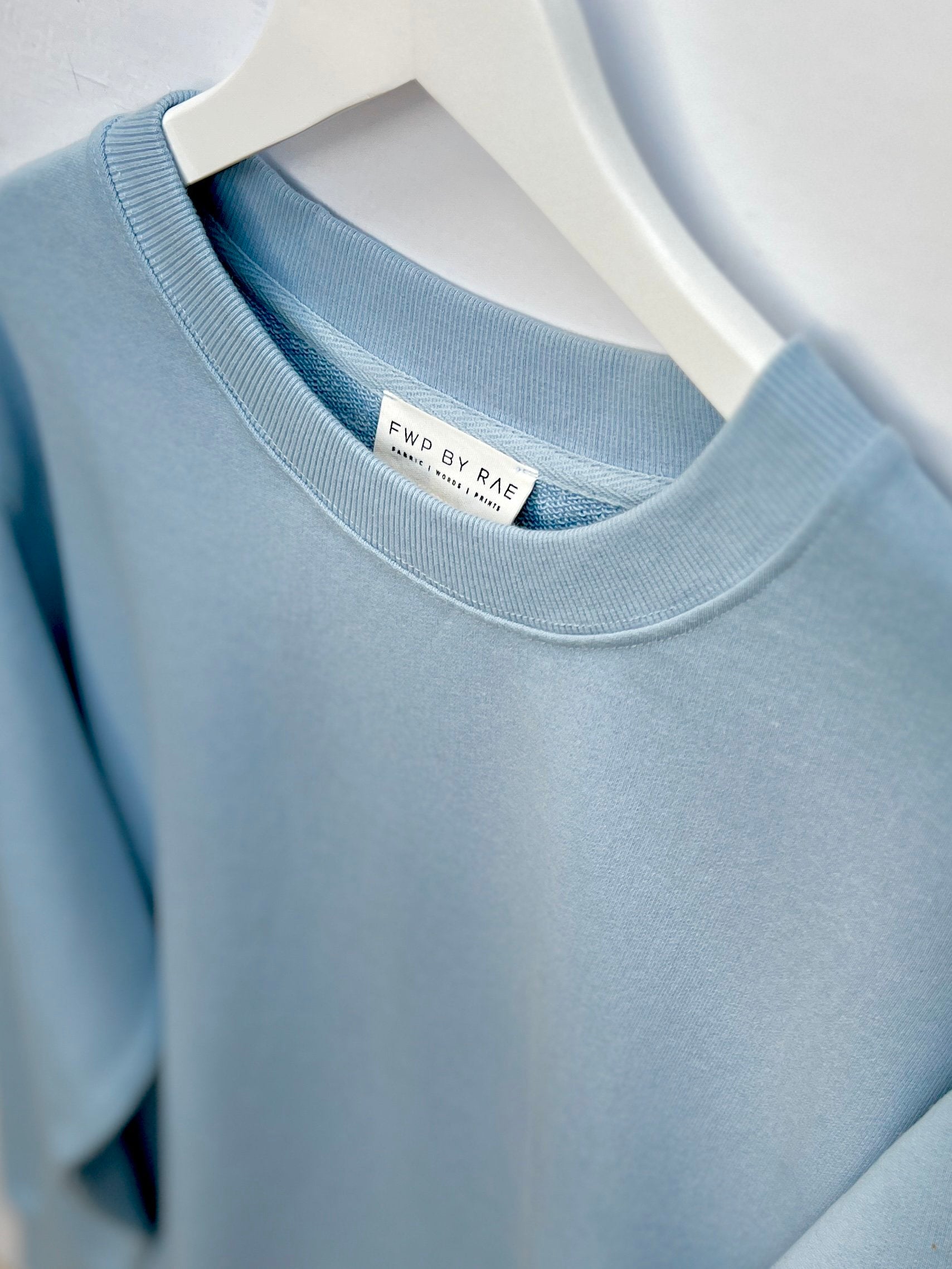 best mate sweatshirt dreamy blue | fwp by rae sweatshirt