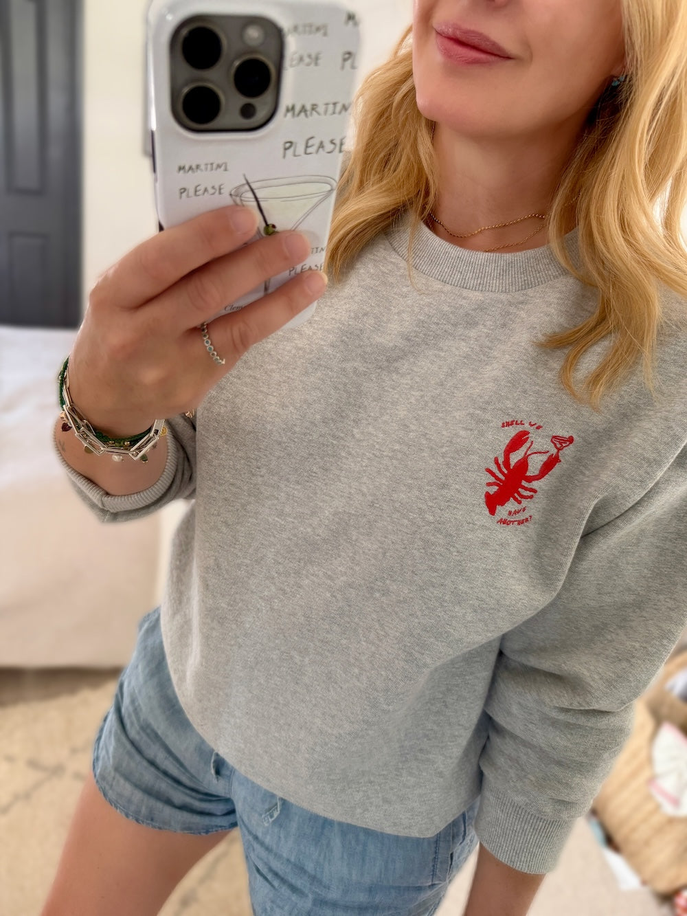Lobster Print Sweatshirt