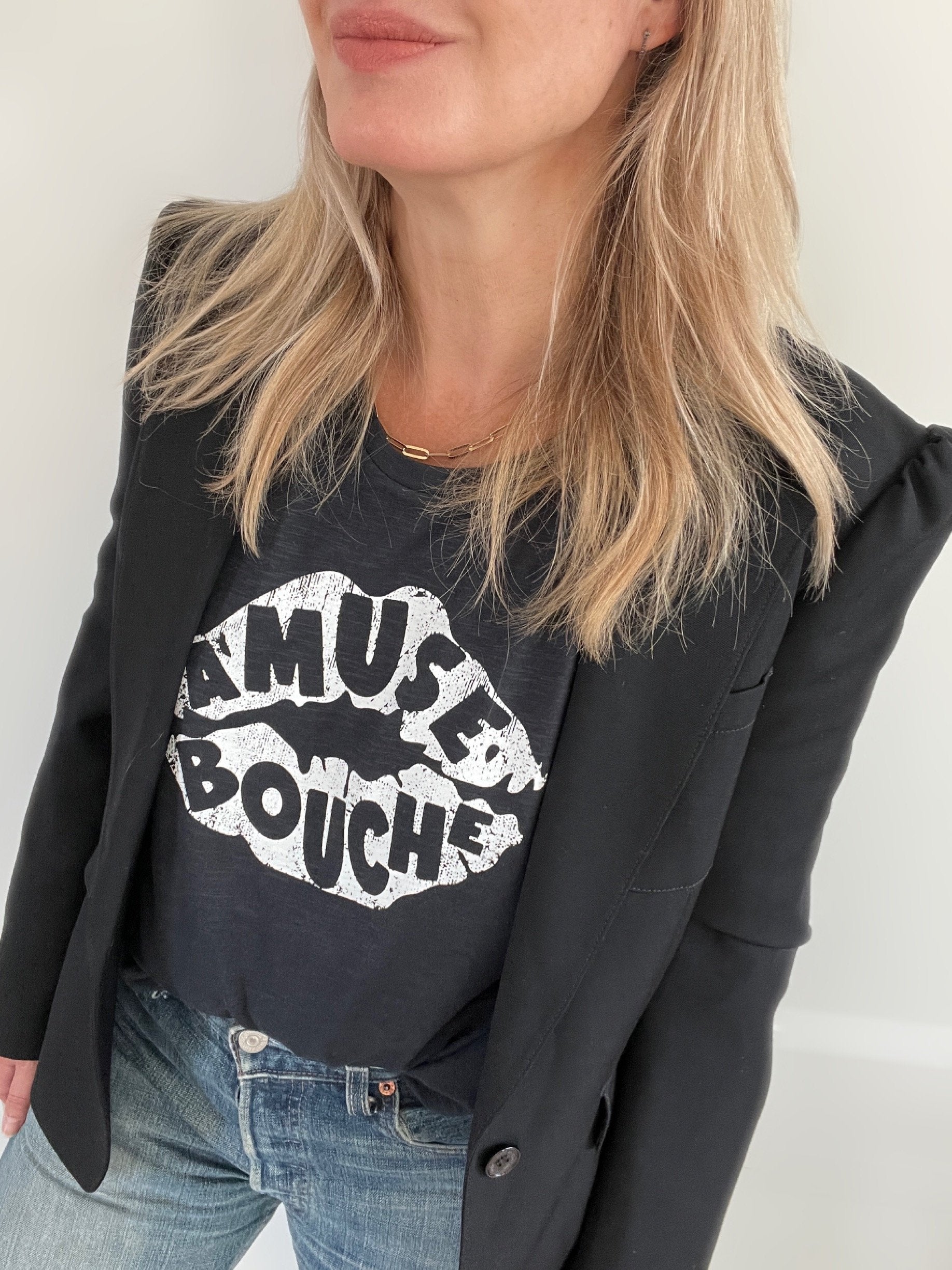 amuse bouche lips long sleeve tee | fwp by rae