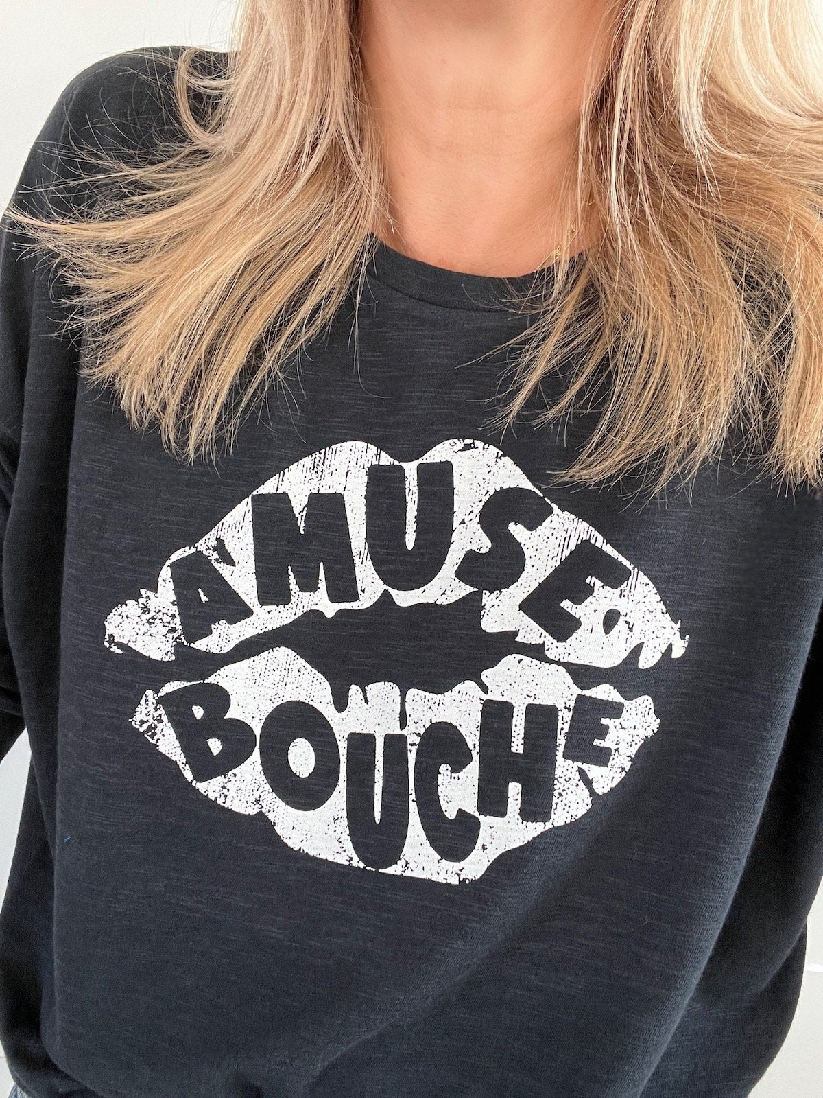 amuse bouche lips long sleeve tee | fwp by rae