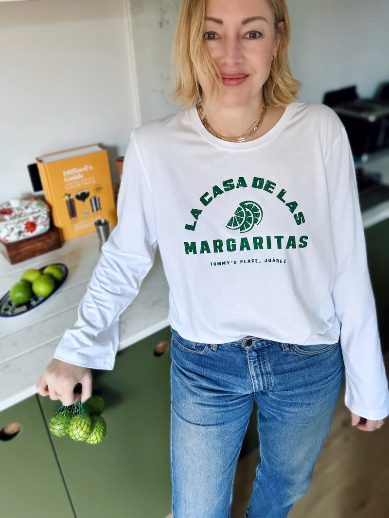 Margaritas Long Sleeve T-Shirt White