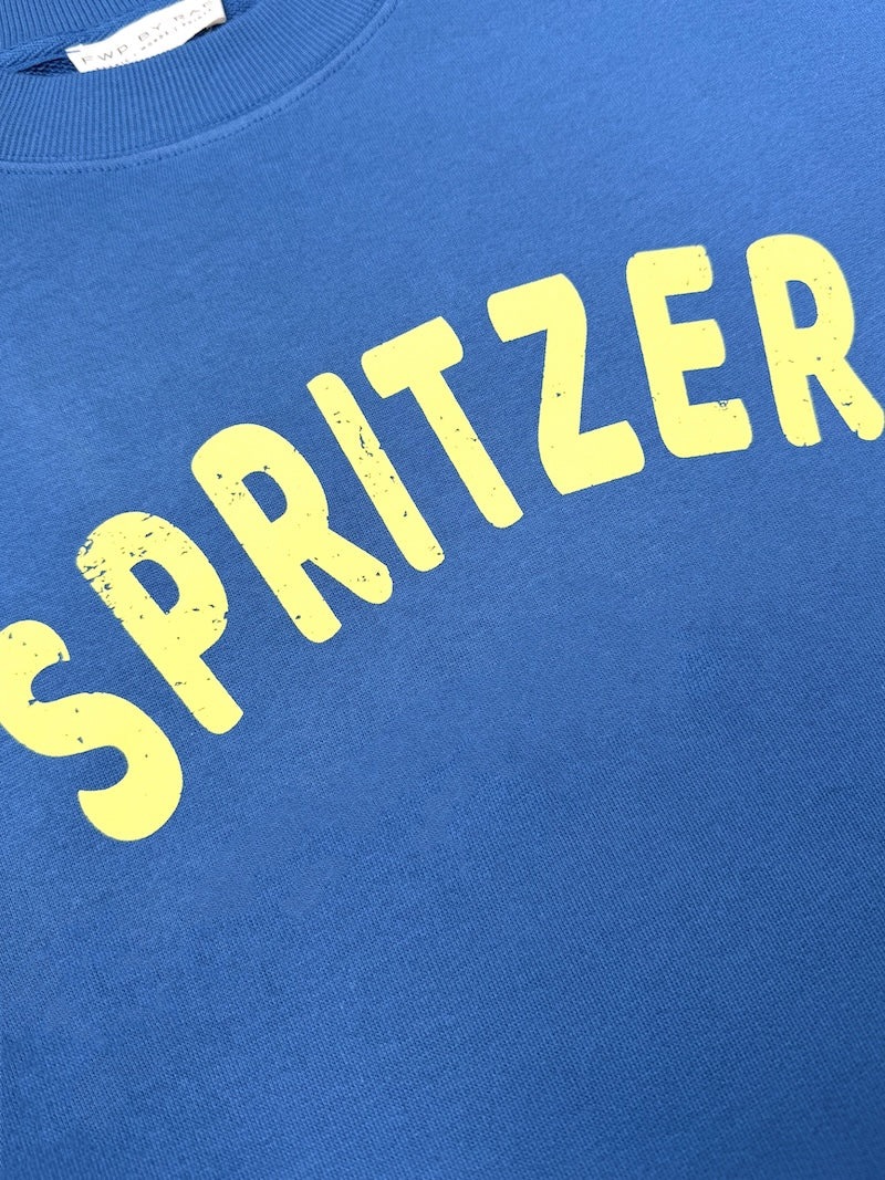 Spritzer Sweatshirt Denim blue and yellow