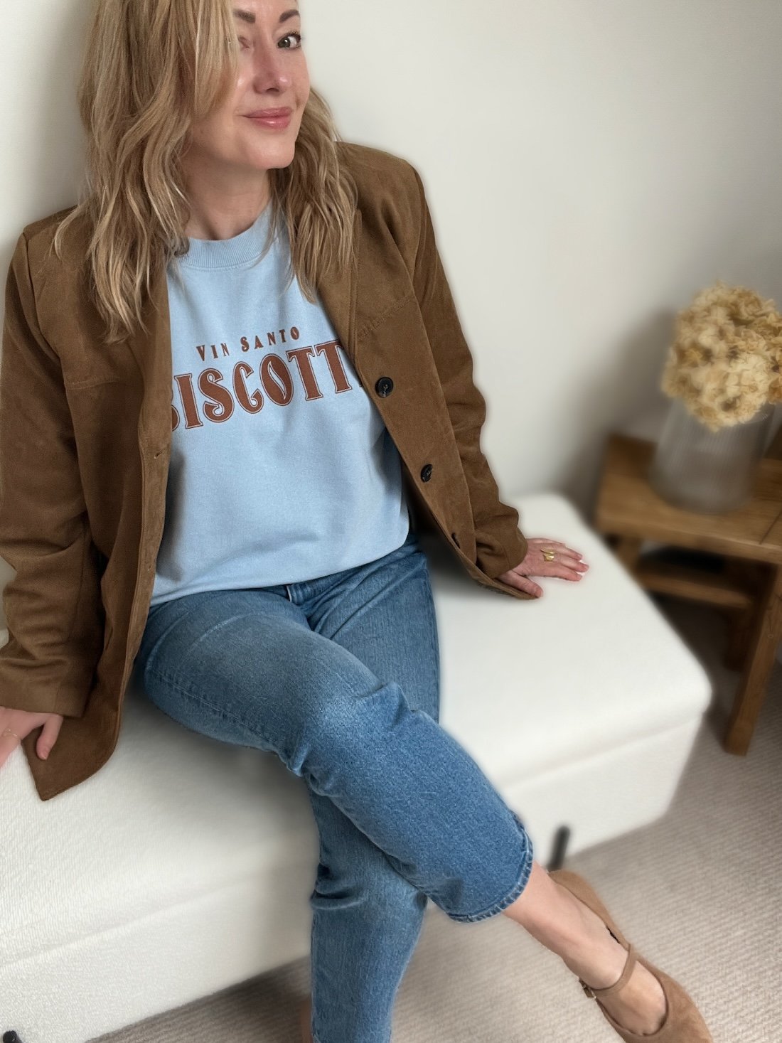 Biscotti sweatshirt Blue Cinnamon | fwp by rae