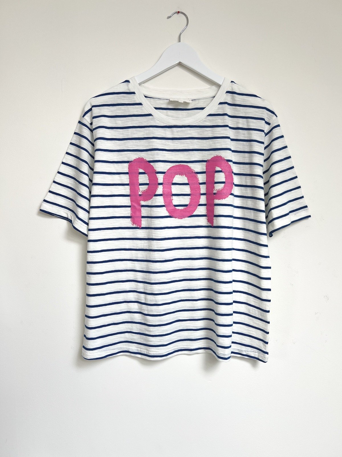 POP Stripe t-shirt graffiti pink | fwp by rae