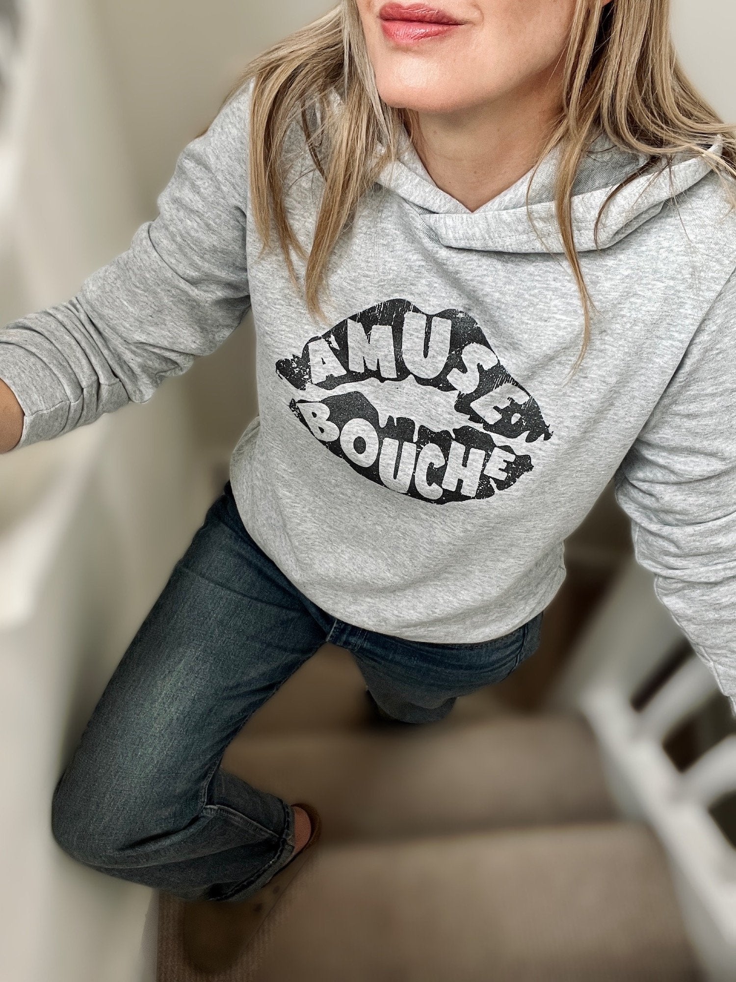 amuse bouche hoodie marl grey | fwp by rae