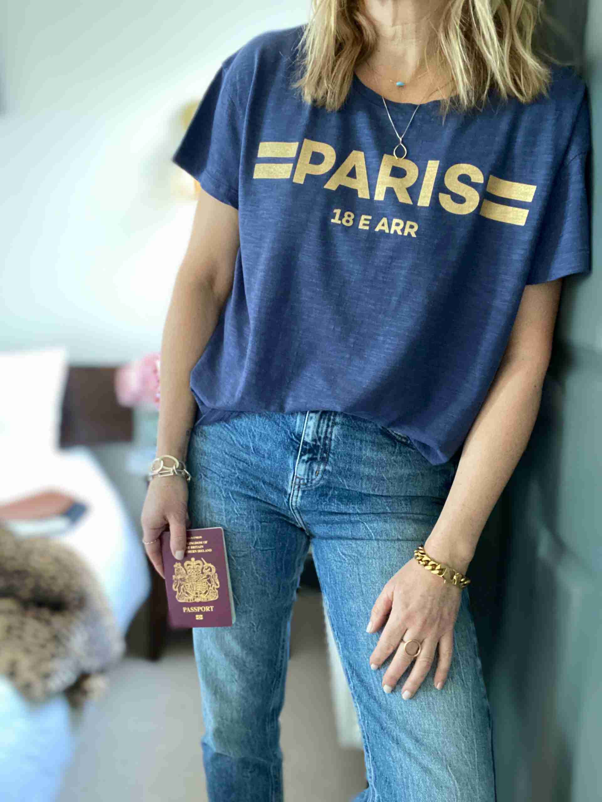 paris tee navy | fwp by rae