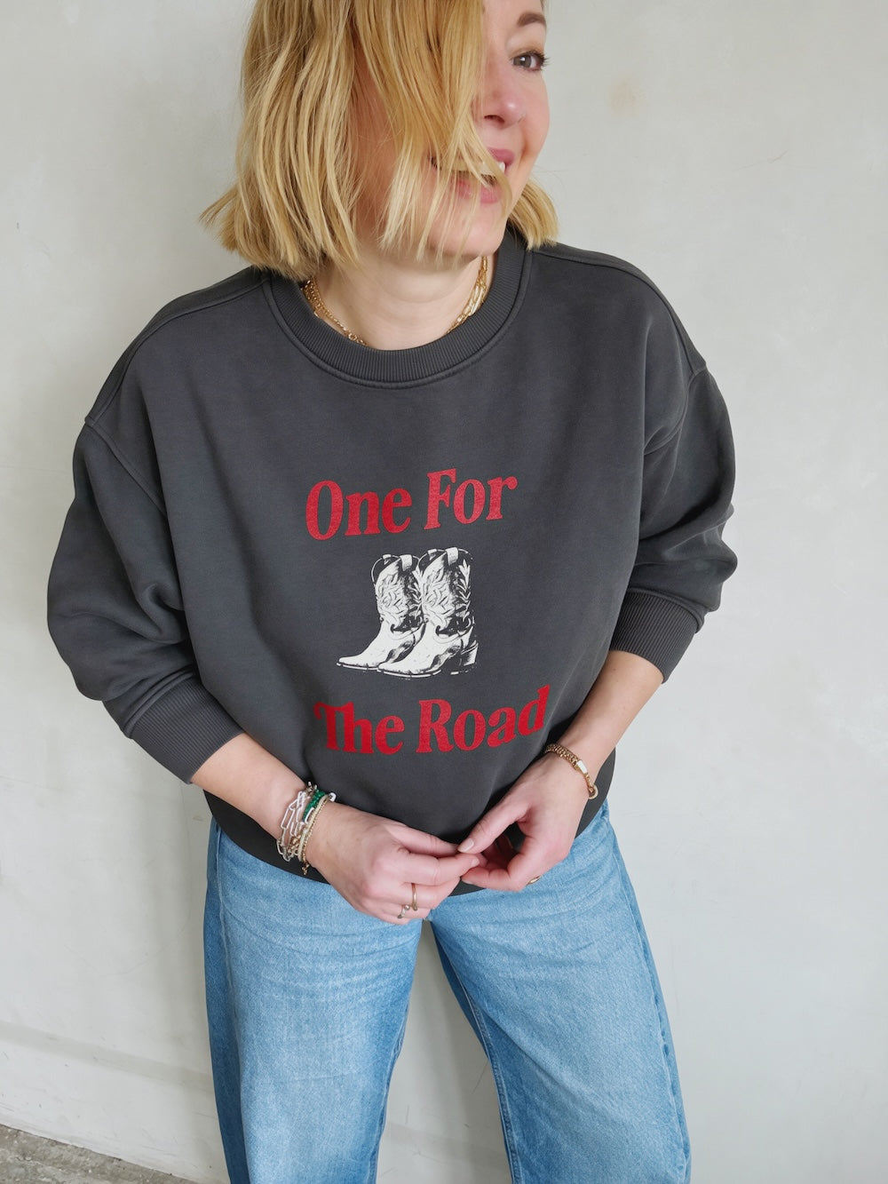One For The Road Sweatshirt Anthracite