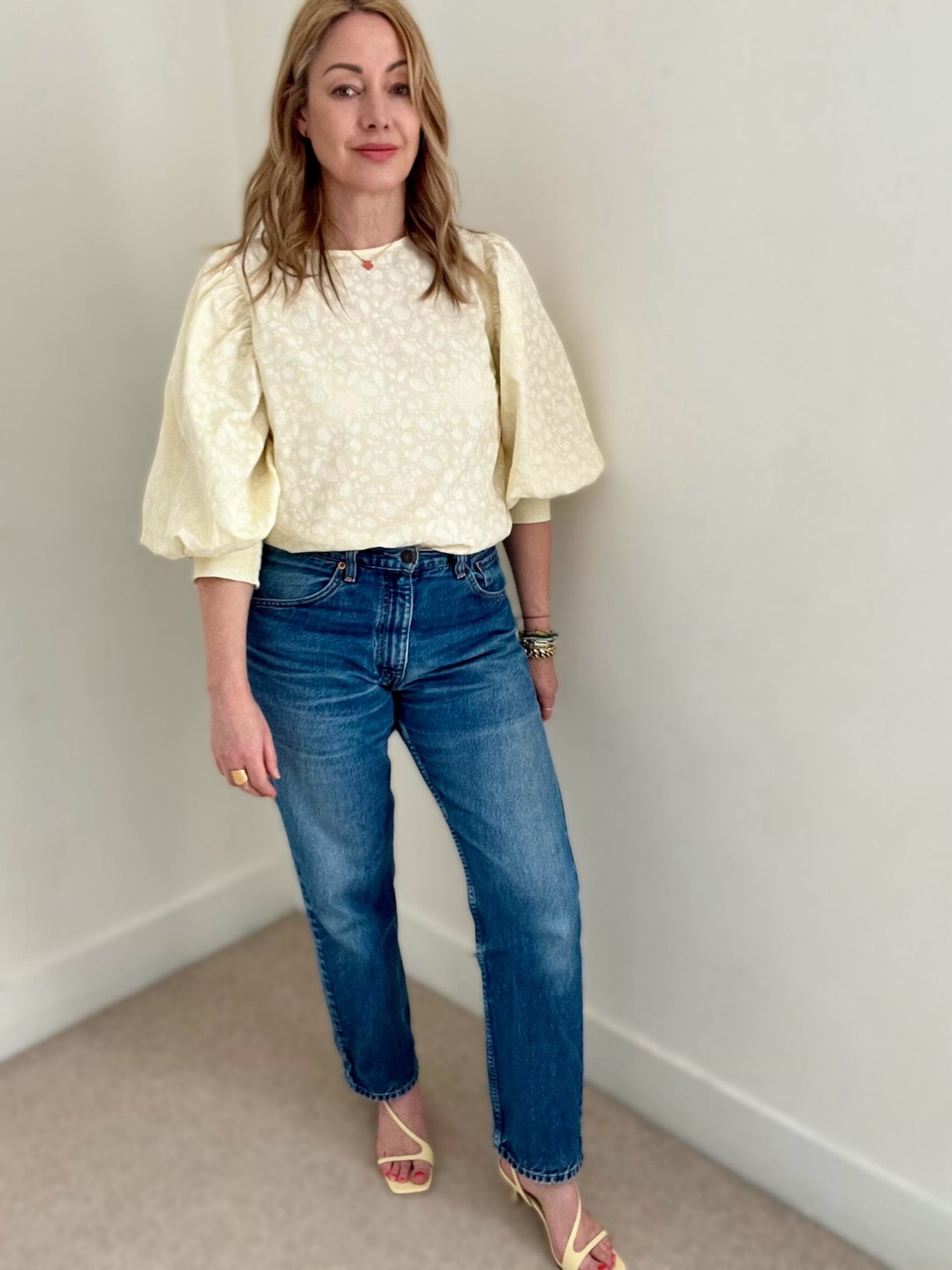 Blake butter yellow puff sleeve blouse | fwp by rae