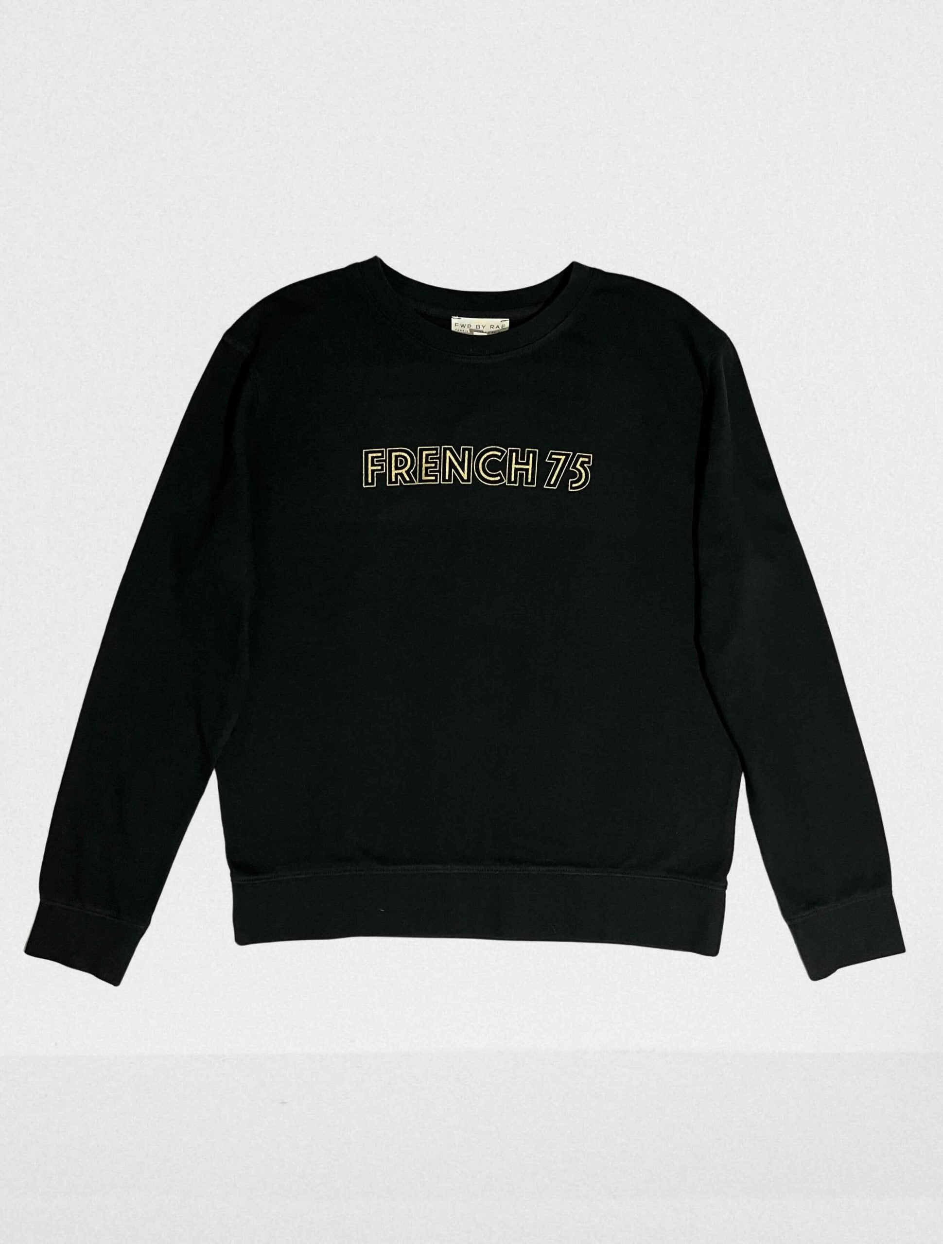 French 75 classic sweatshirt black | fwp by rae