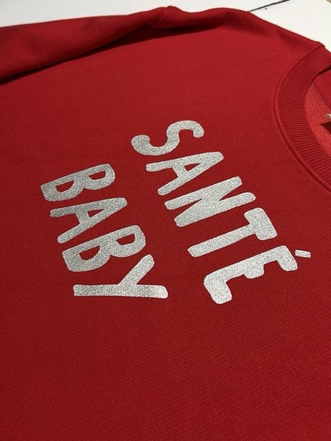 Santé baby red sweatshirt | fwp by rae | Christmas sweatshirt