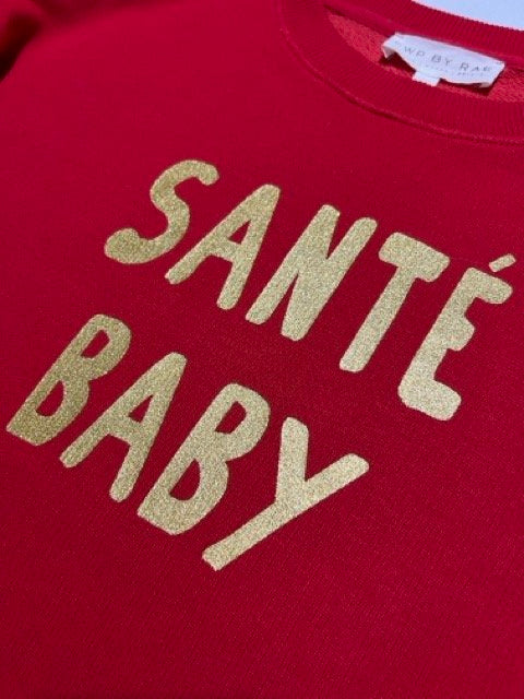 Santé baby red sweatshirt | fwp by rae | Christmas sweatshirt