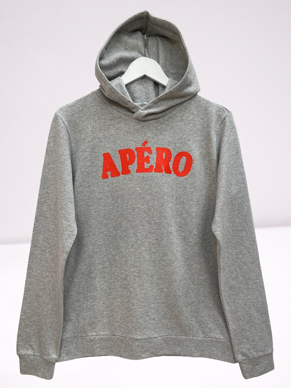 Apéro fine knit hoodie light marl grey | fwp by rae